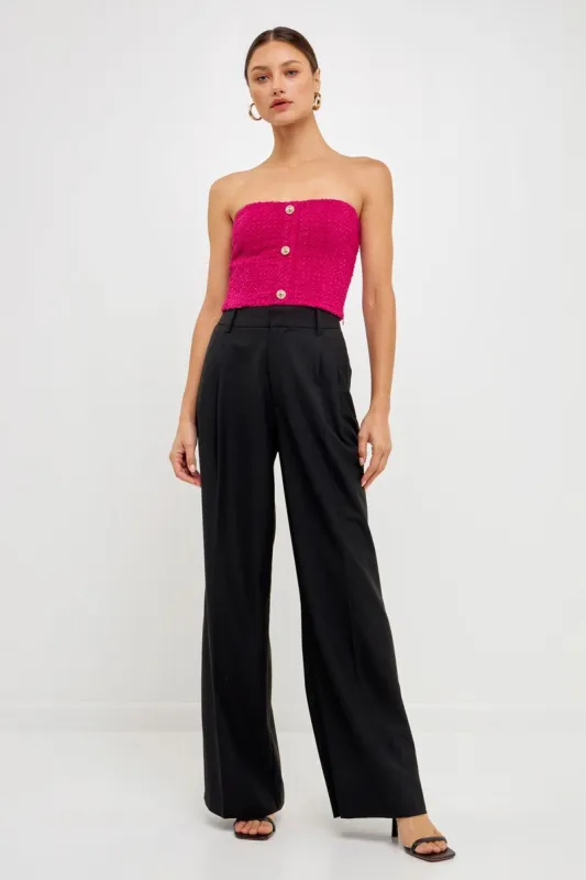 Boucle Crop Top sold by Endless Rose