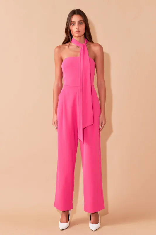 Front Tie Strapless Jumpsuit sold by Endless Rose