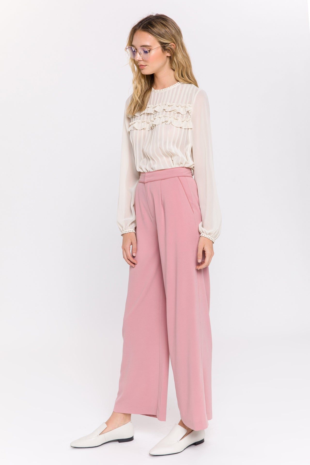 Lace Detail Pleated Blouse sold by Endless Rose product image thumbnail 3