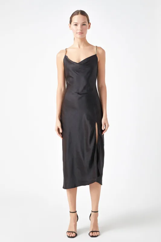Midi Satin Slip Dress sold by Endless Rose