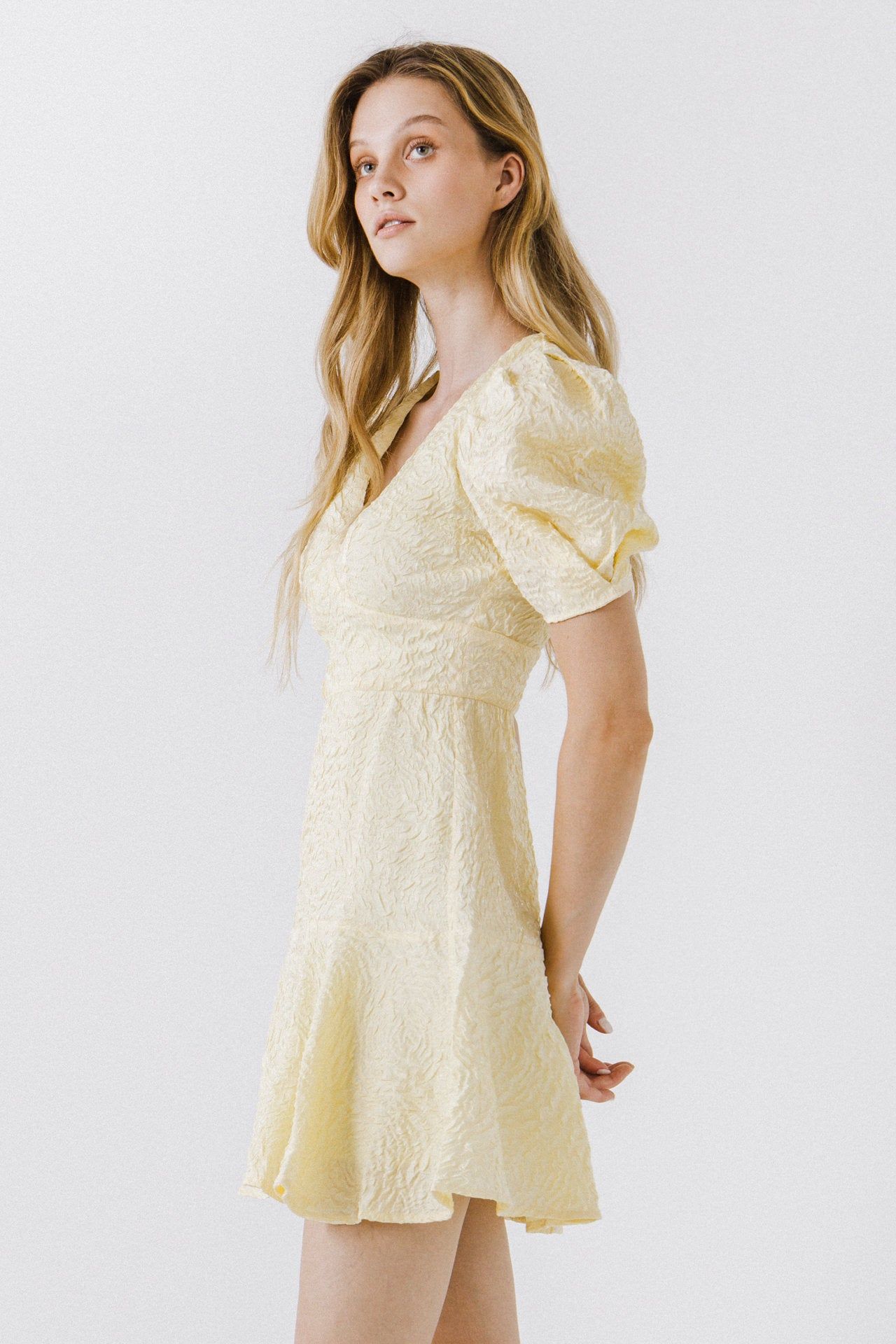 Texture V-neck Mini Dress sold by Endless Rose product image thumbnail 8