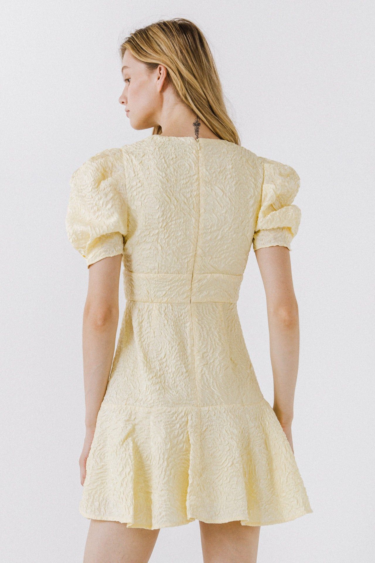 Texture V-neck Mini Dress sold by Endless Rose product image thumbnail 9