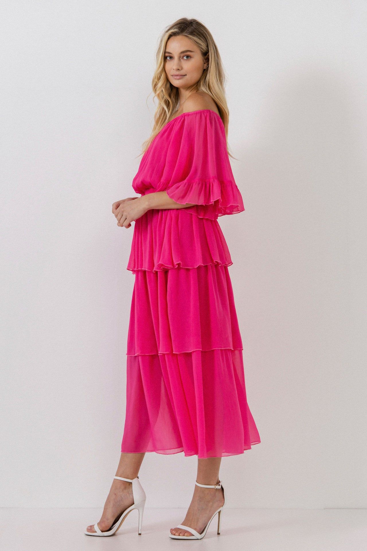 Off-The-Shoulder Tiered Maxi Dress sold by Endless Rose product image thumbnail 2