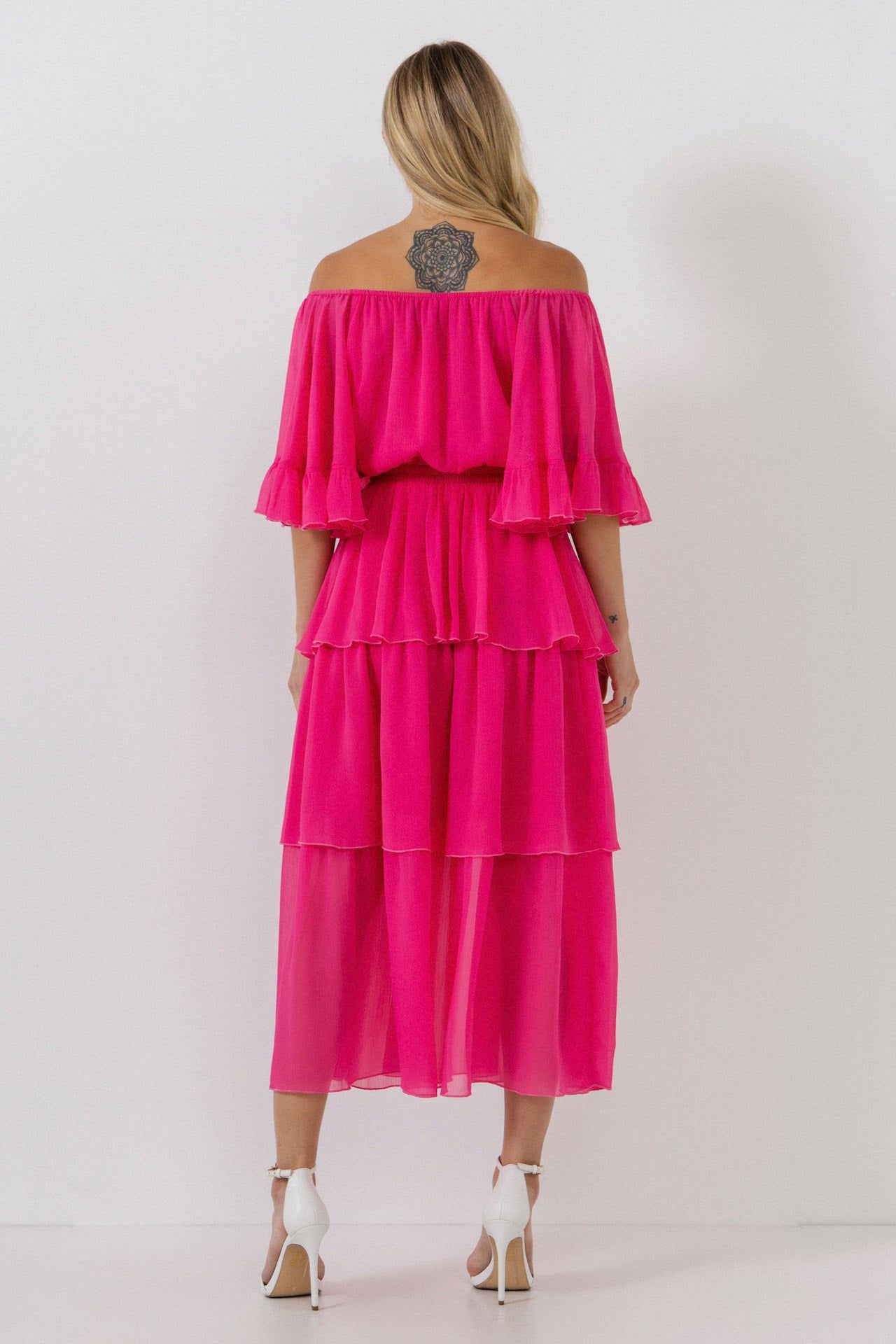 Off-The-Shoulder Tiered Maxi Dress sold by Endless Rose product image thumbnail 3