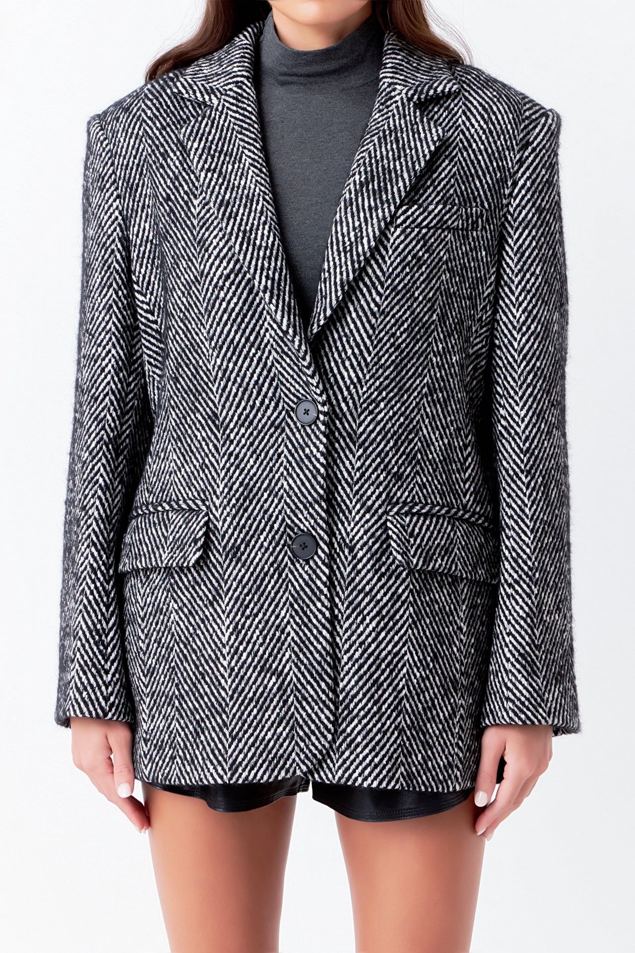 Herringbone Oversize Blazer sold by Endless Rose product image thumbnail 2
