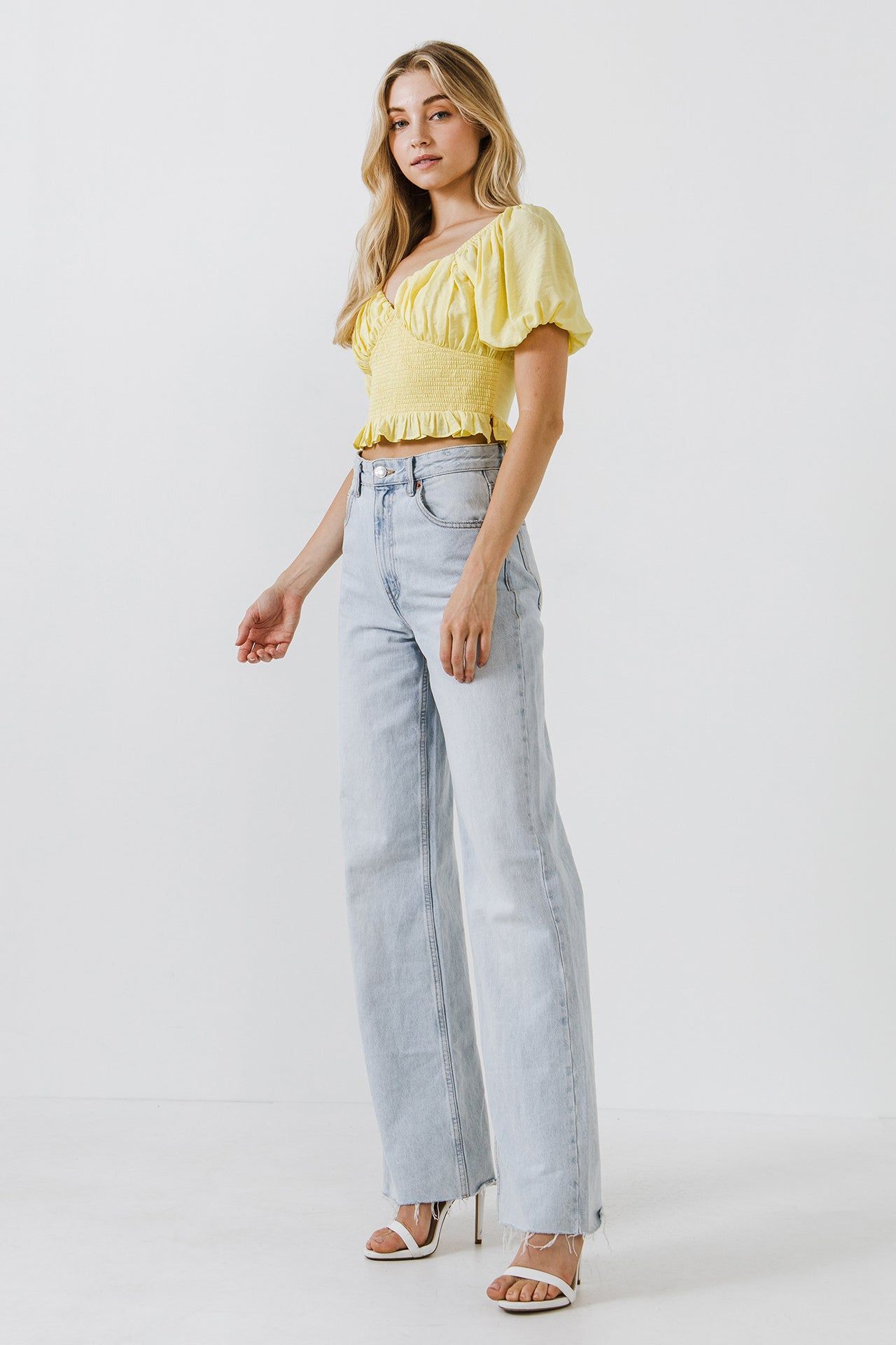 Sweetheart Smocked Puff Sleeve Top sold by Endless Rose product image thumbnail 3