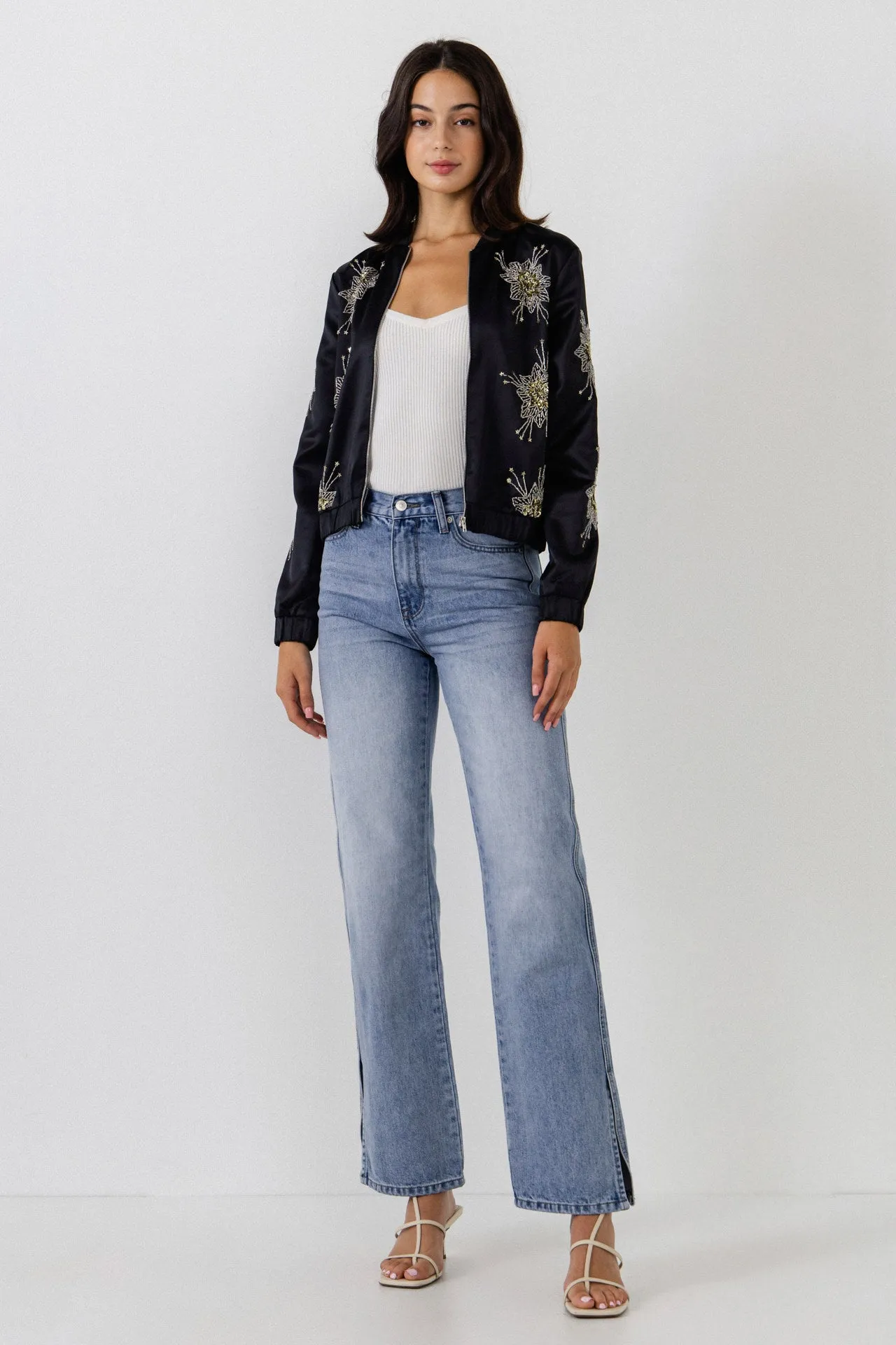 Embellished Bomber Jacket sold by Endless Rose