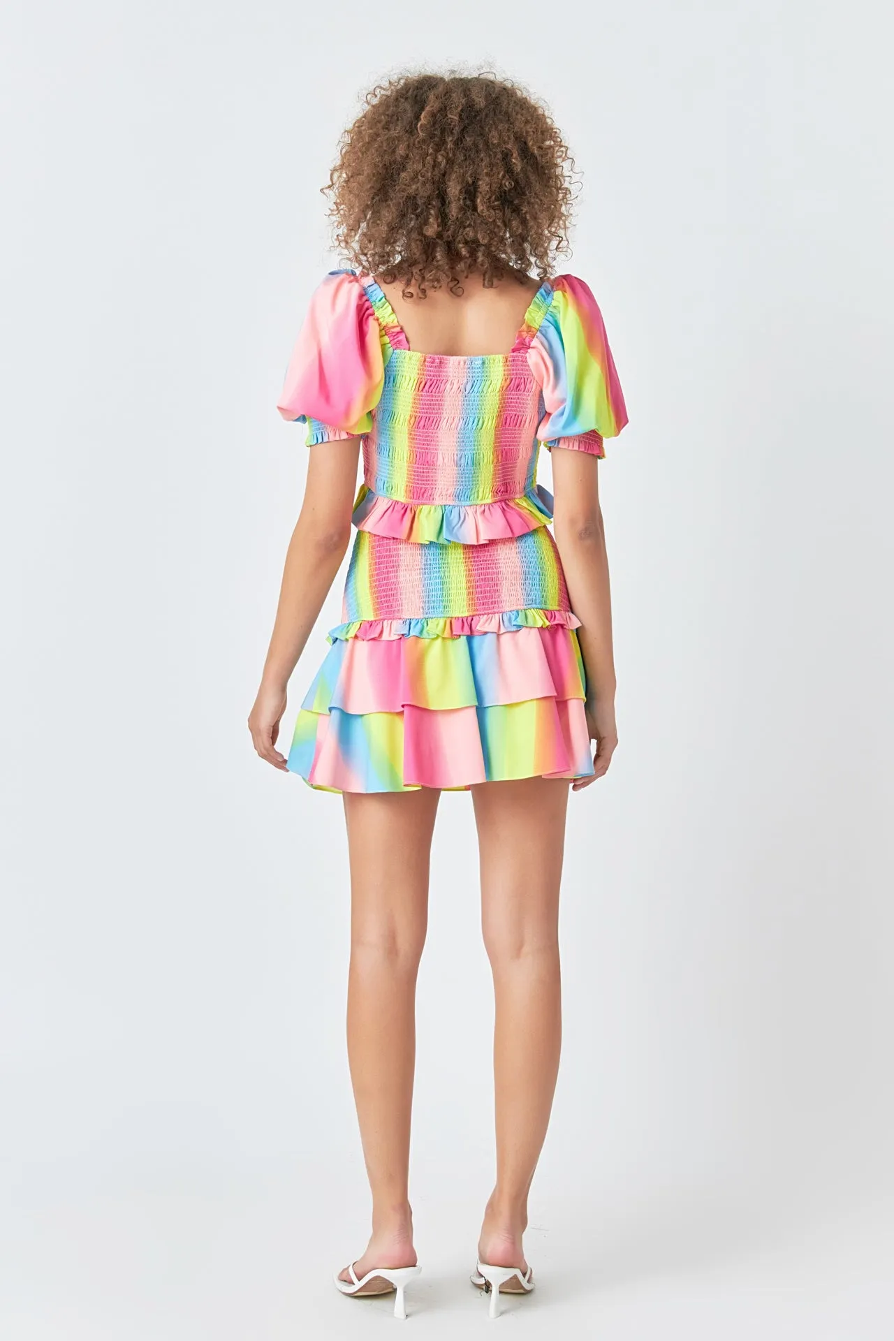 Ombre Stripe Smocked Skirt sold by Endless Rose product image thumbnail 4