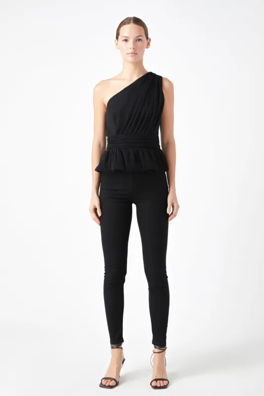 Tulle One Shoulder Top - Final Sale sold by Endless Rose