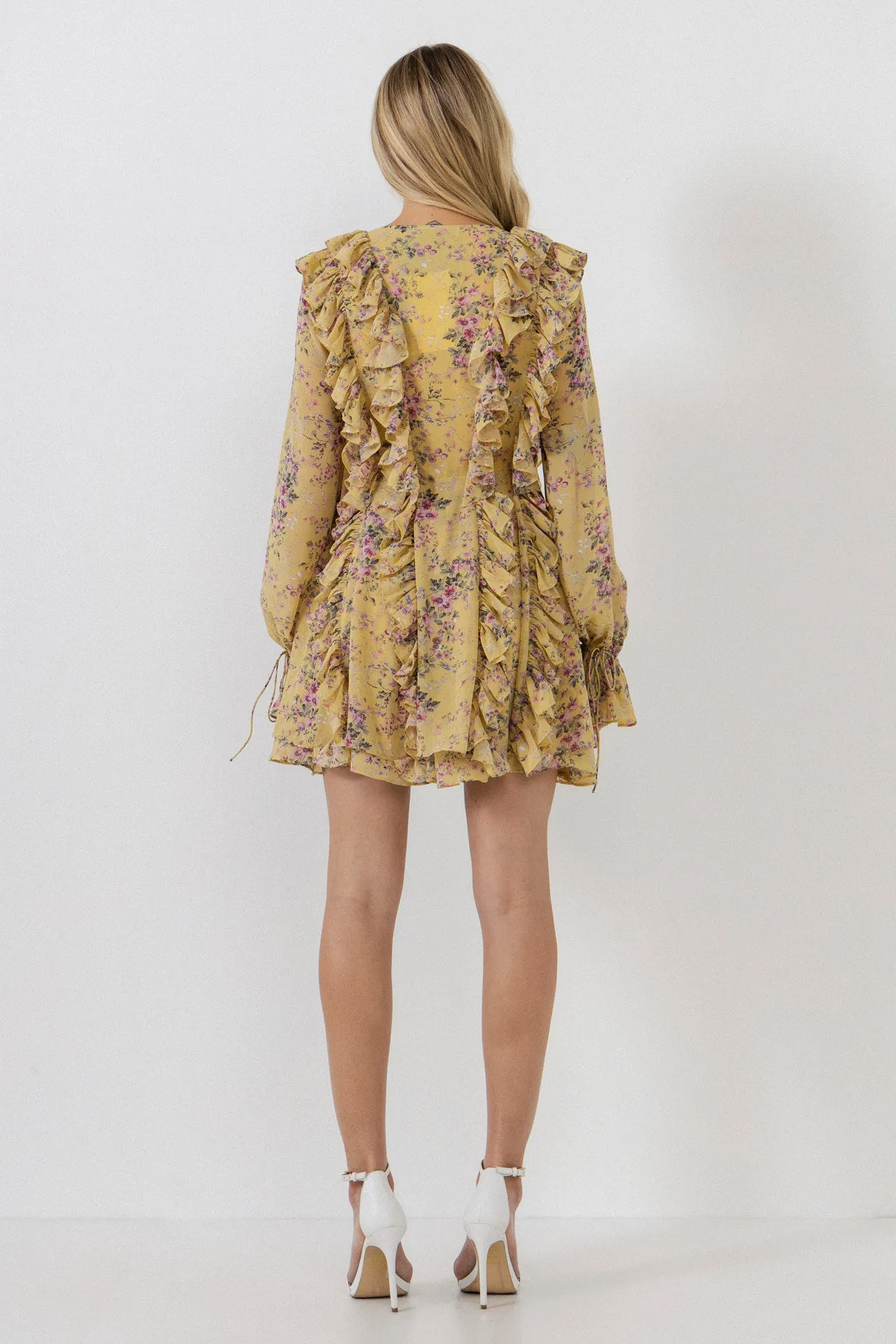 Chiffon Floral Ruffled Dress sold by Endless Rose product image thumbnail 4