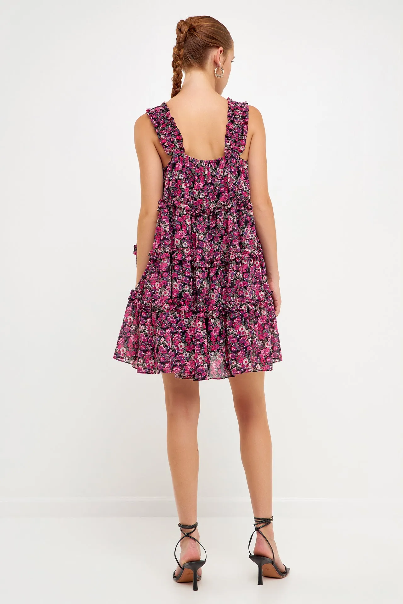 High Multi Chiffon Flounce Ruffled Mini sold by Endless Rose product image thumbnail 4