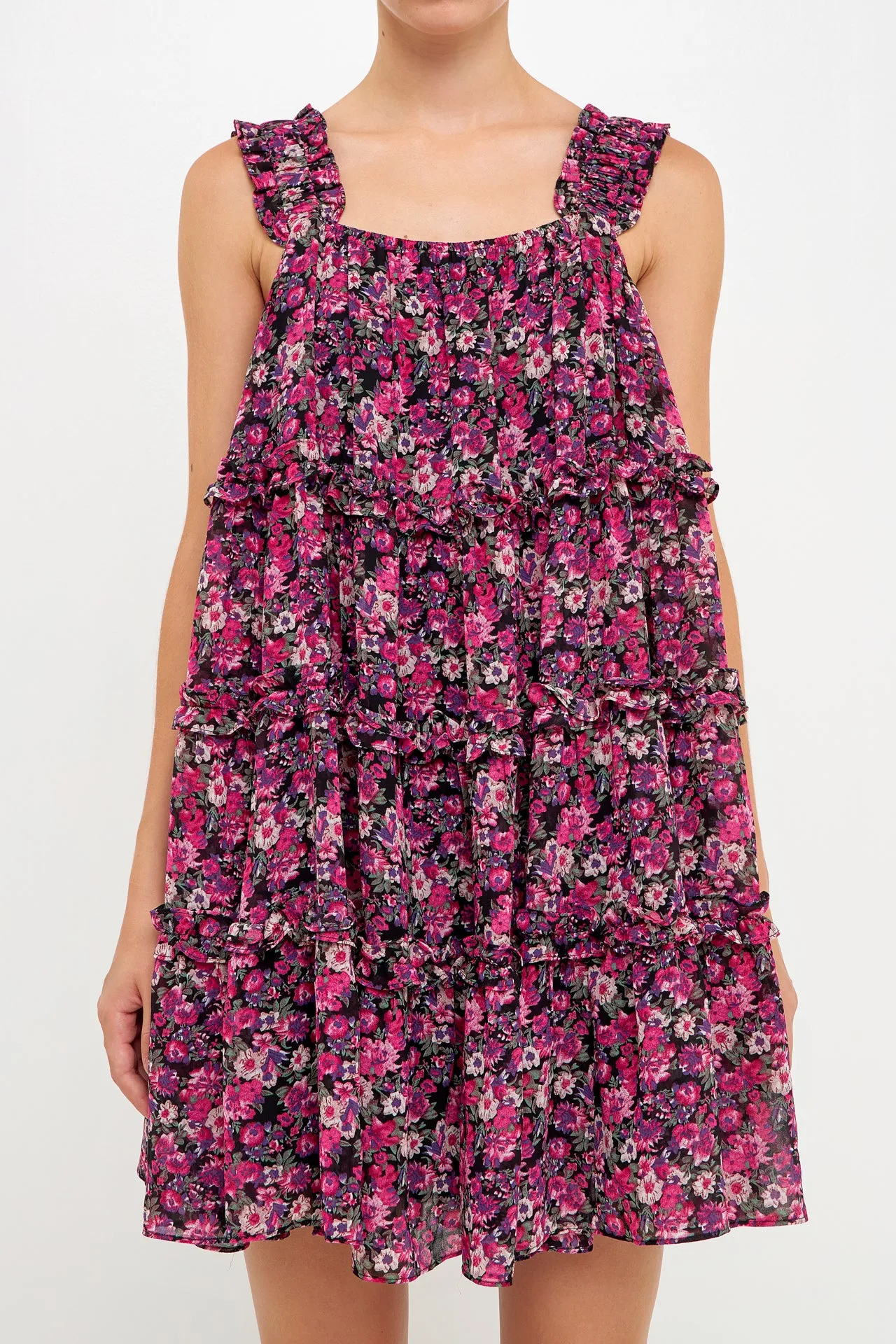 High Multi Chiffon Flounce Ruffled Mini sold by Endless Rose product image thumbnail 2