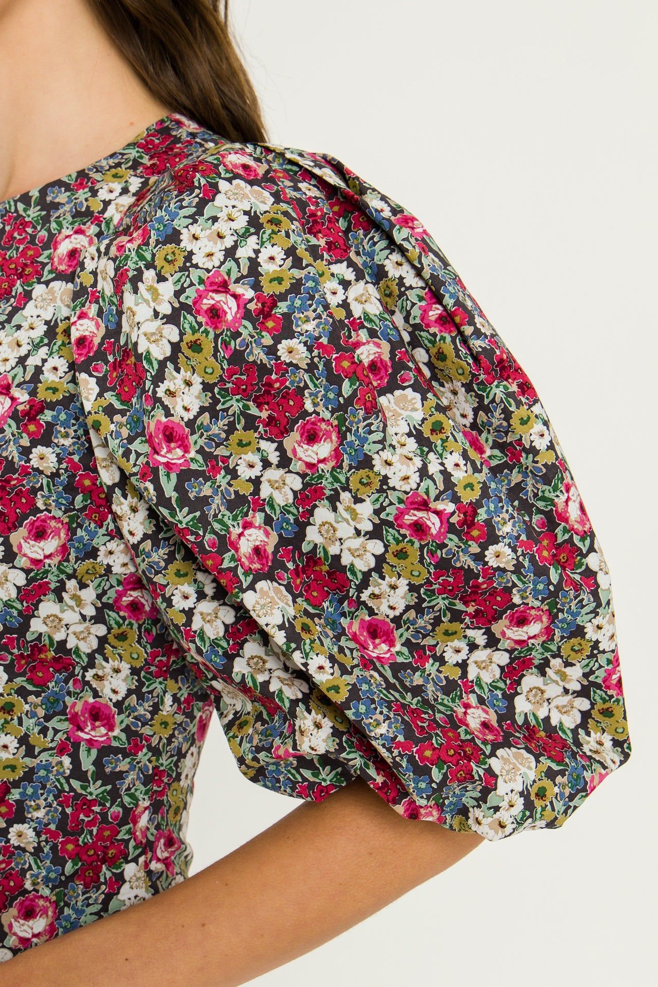 Floral Puff Sleeve Mini Dress sold by Endless Rose product image thumbnail 5