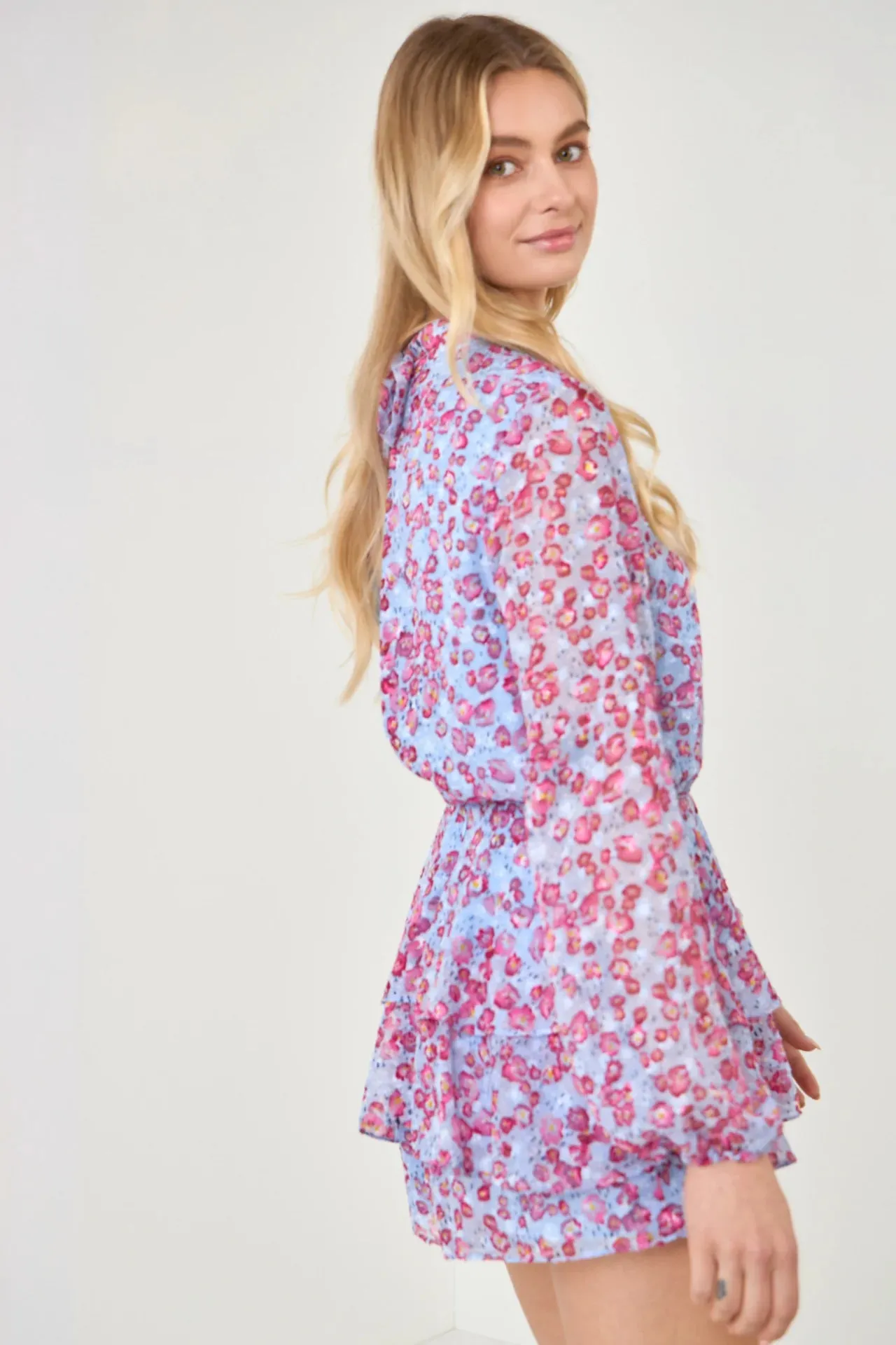 Long-Sleeve Floral Romper sold by Endless Rose product image thumbnail 5