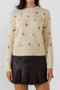 Floral Embroidered Sweater sold by Endless Rose