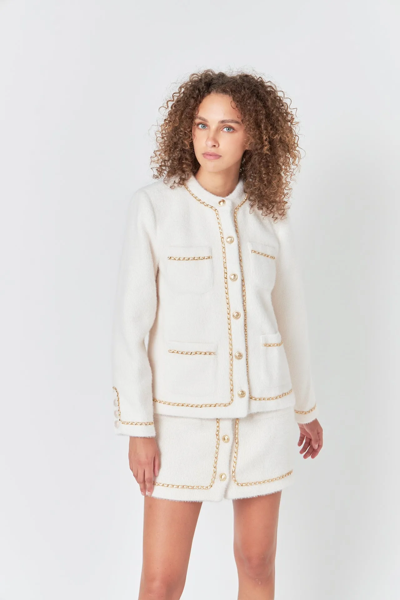 Chain Trimmed Jacket sold by Endless Rose product image thumbnail 5