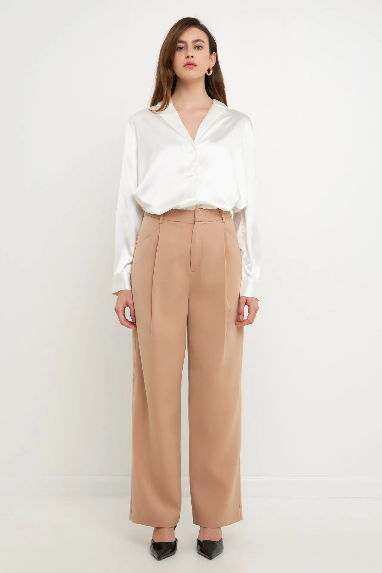 Classic Satin Over Shirt - Final Sale sold by Endless Rose