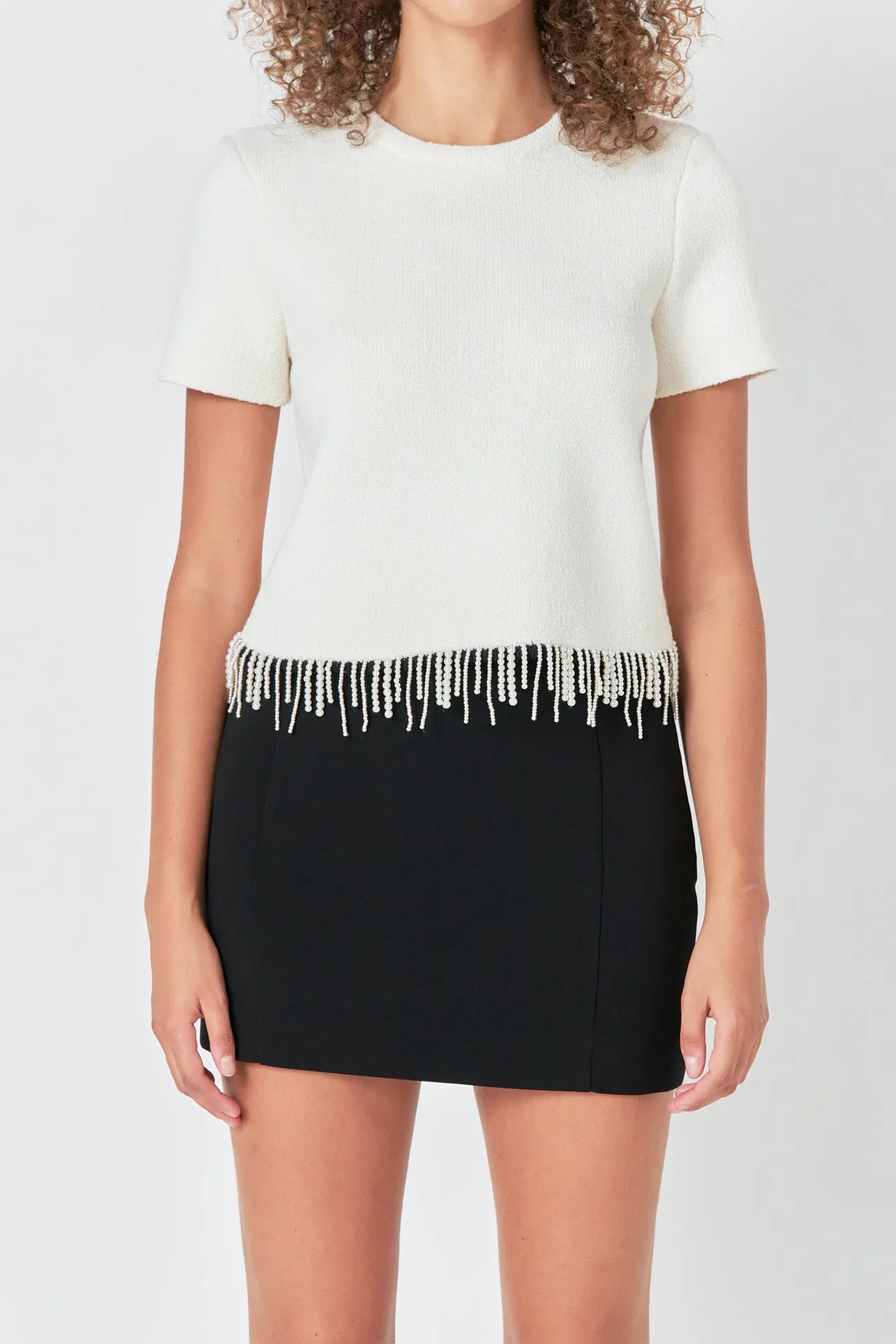 Premium Pearl Trim Knit Top sold by Endless Rose product image thumbnail 2