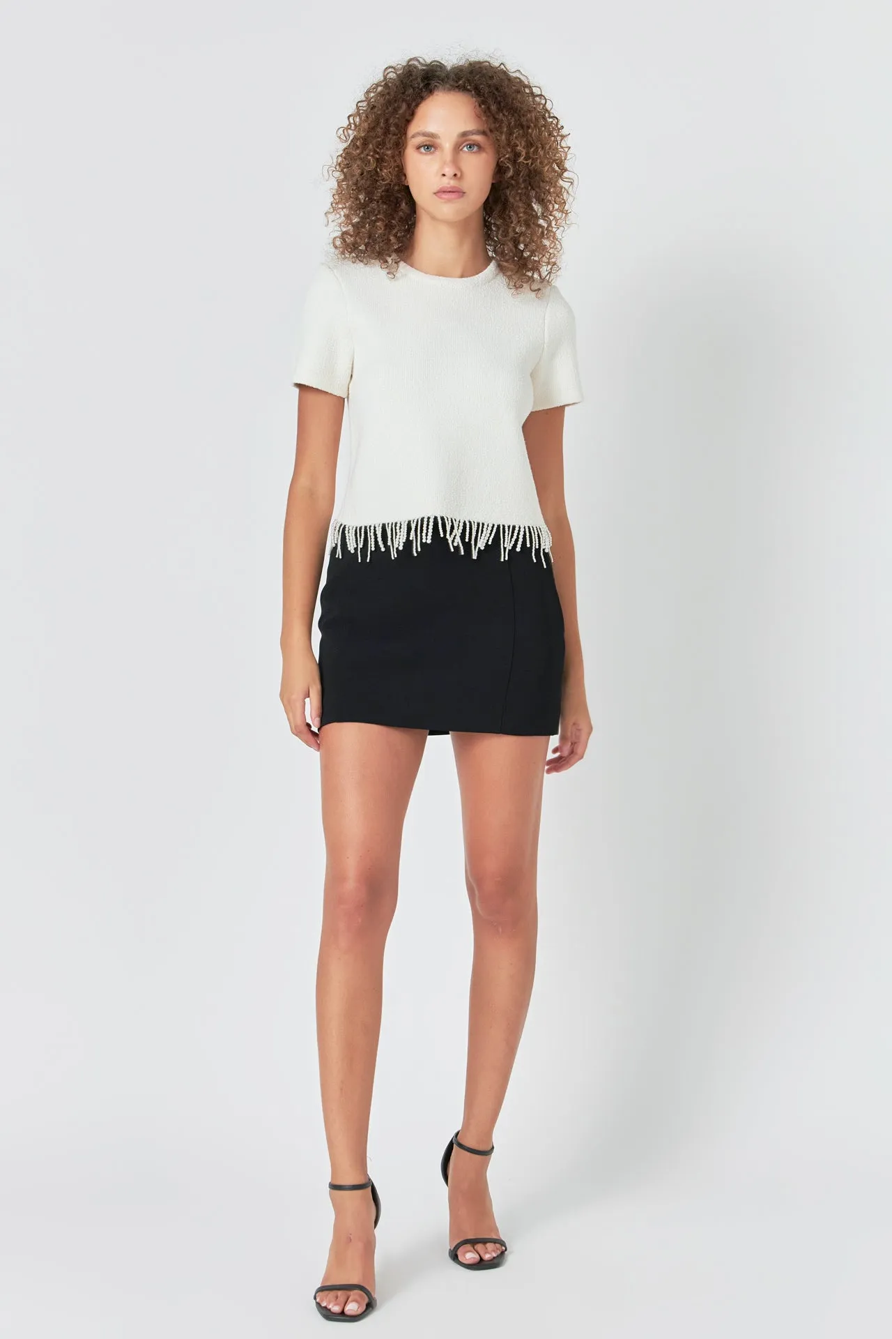 Premium Pearl Trim Knit Top sold by Endless Rose