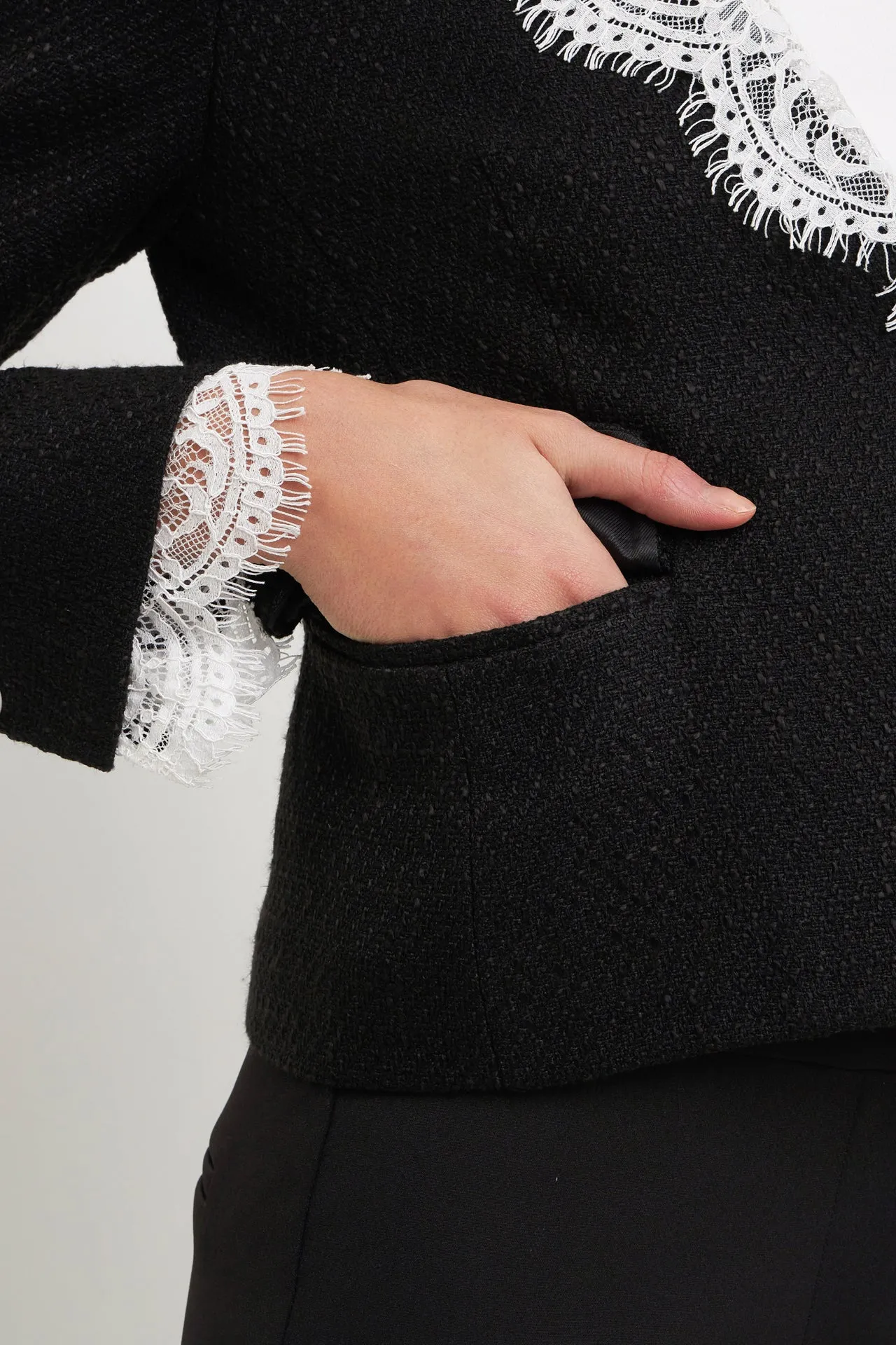 Tweed Jacket With Lace Collar sold by Endless Rose product image thumbnail 5