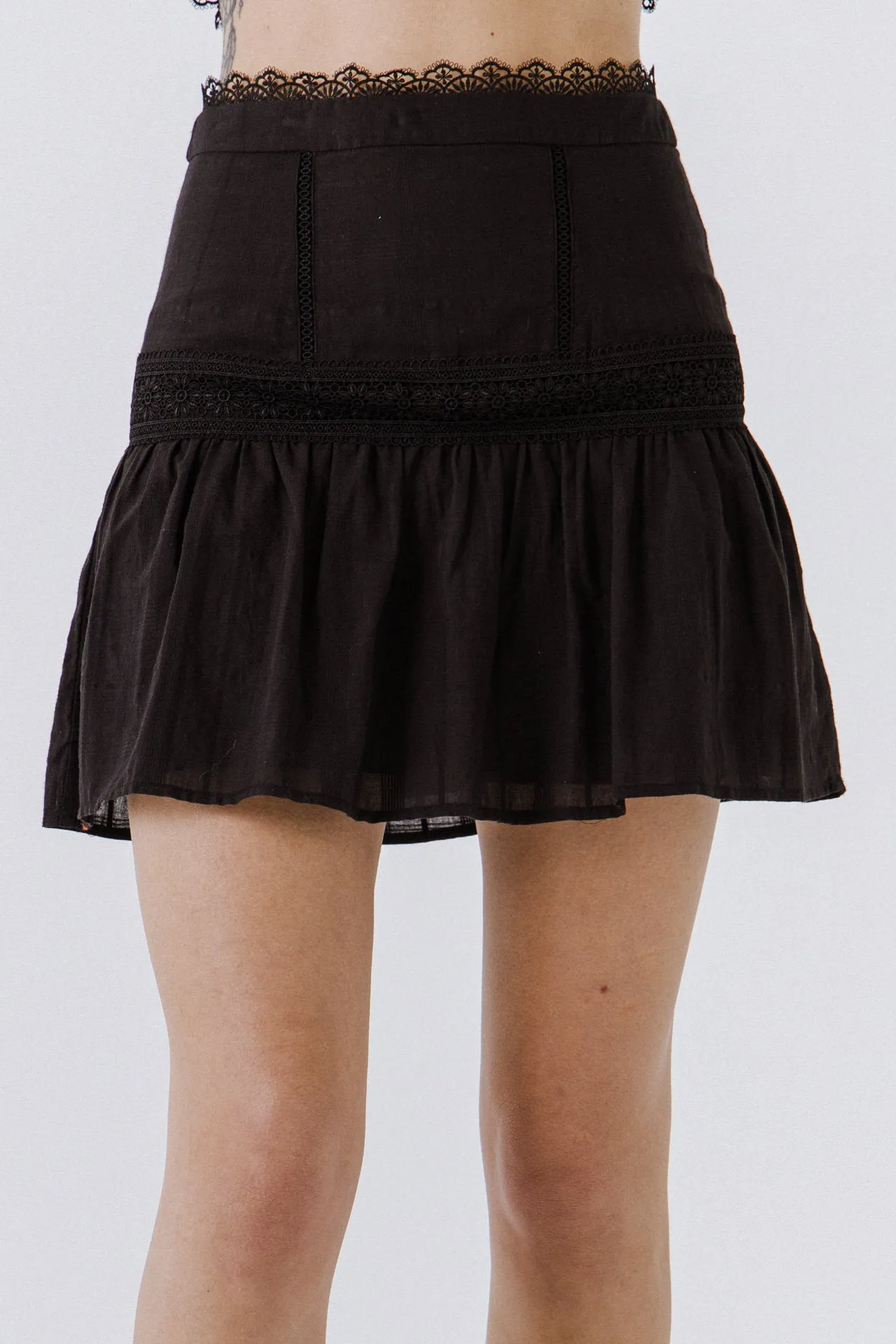 Yoke Flared Mini Skirt sold by Endless Rose product image thumbnail 2