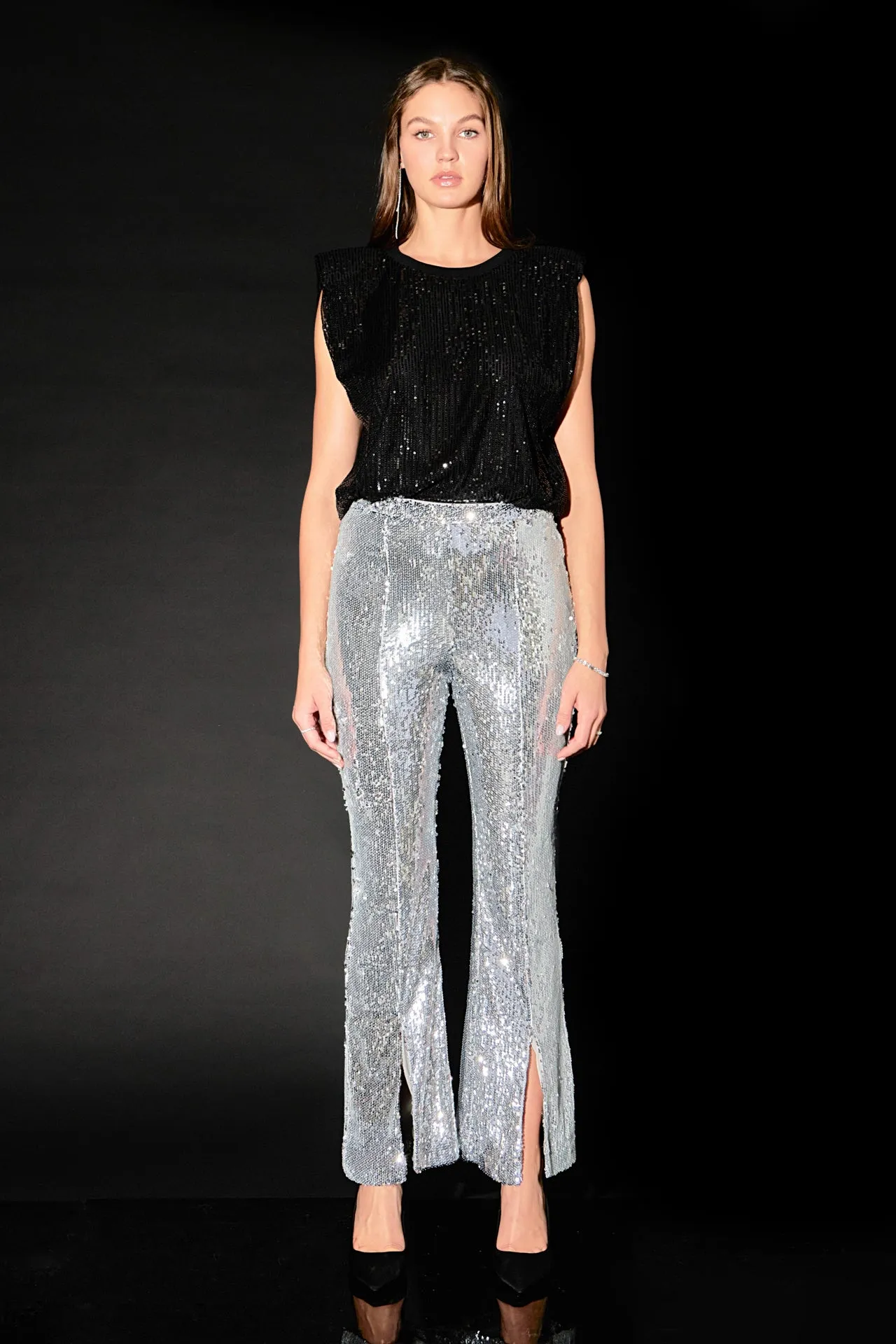 Sequin Flare Pants sold by Endless Rose