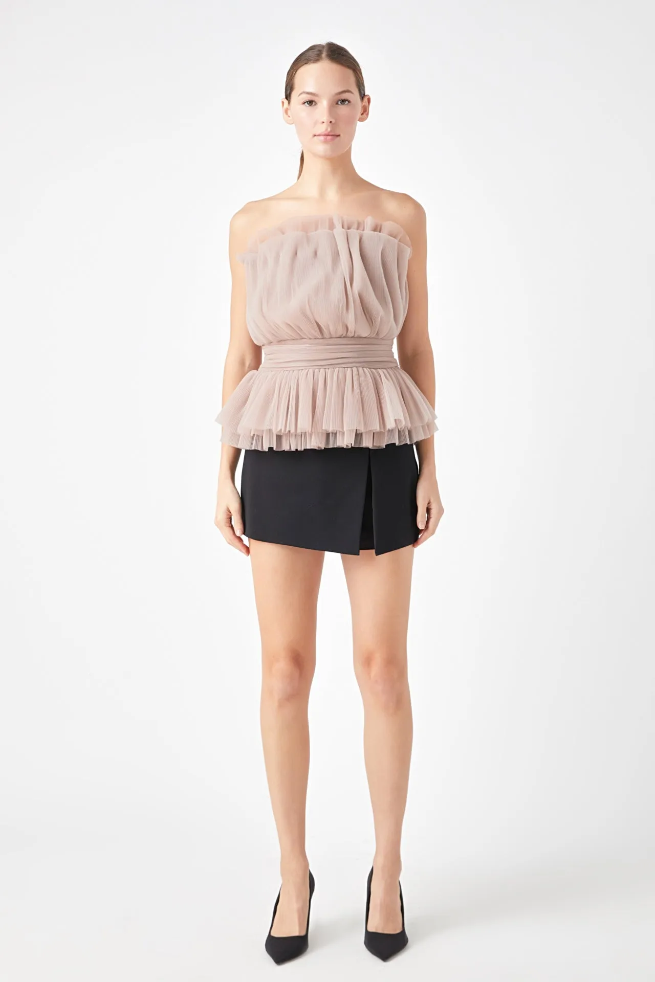 Strapless Tulle Banded Top - Final Sale sold by Endless Rose