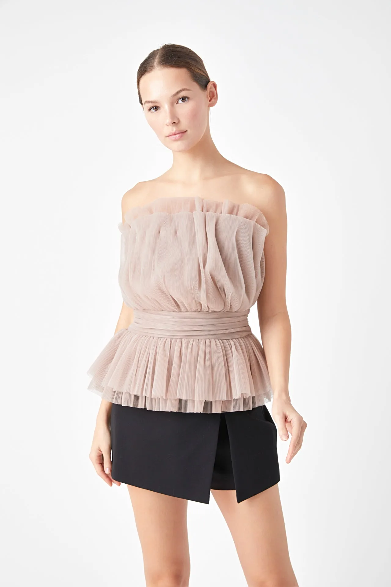Strapless Tulle Banded Top - Final Sale sold by Endless Rose product image thumbnail 5