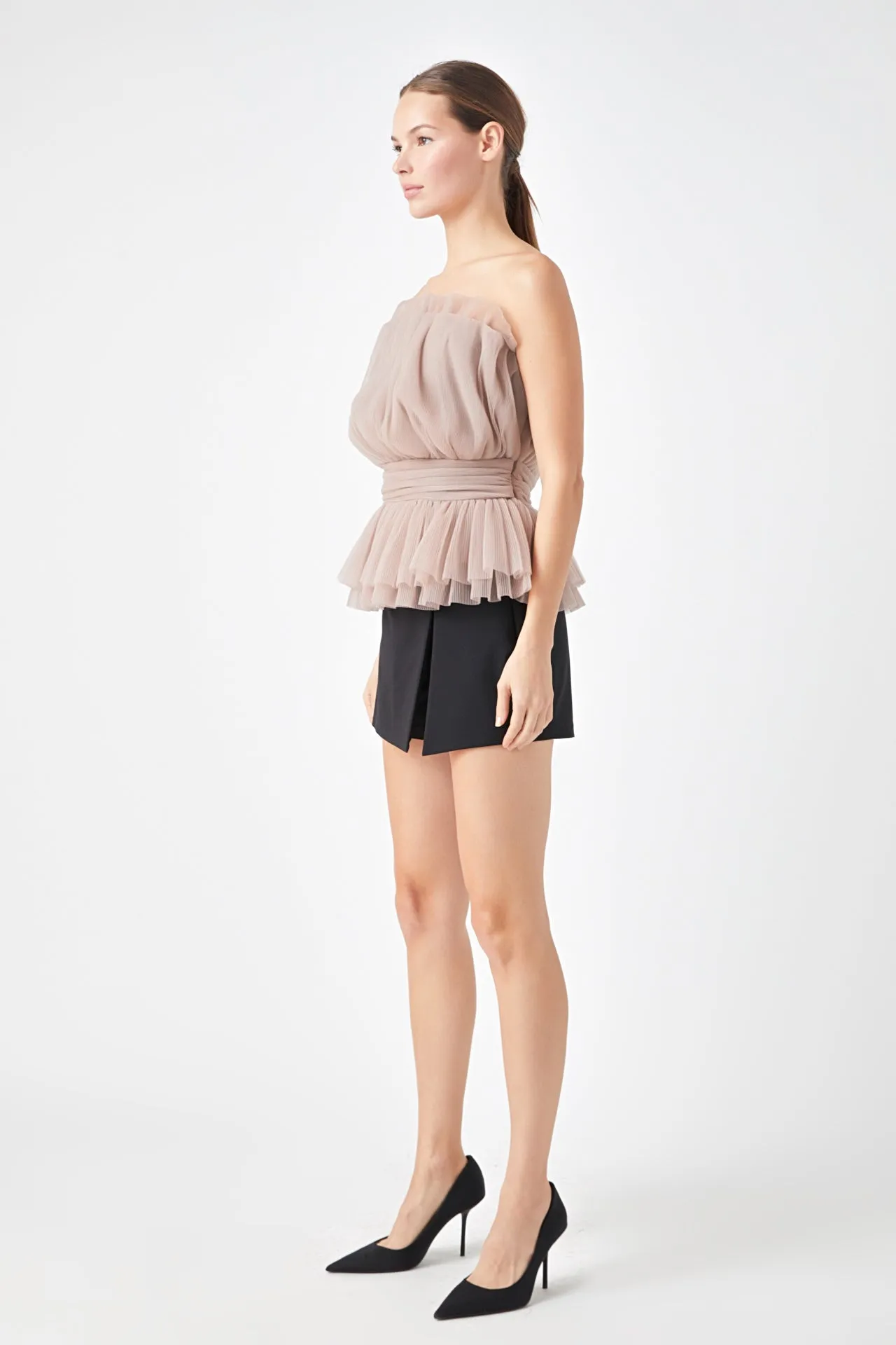 Strapless Tulle Banded Top - Final Sale sold by Endless Rose product image thumbnail 3