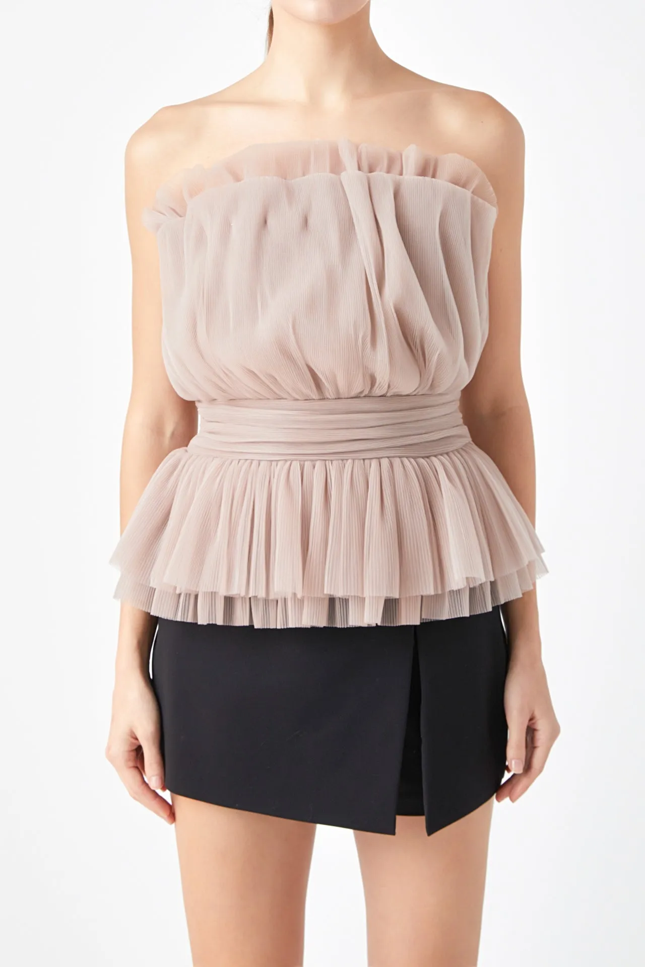 Strapless Tulle Banded Top - Final Sale sold by Endless Rose product image thumbnail 2