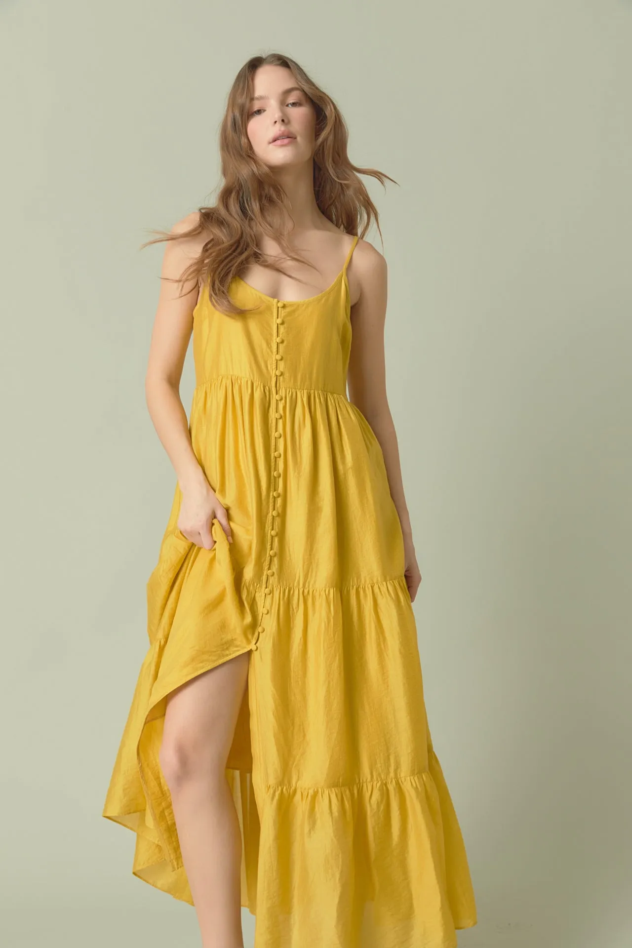 Button Detail Tiered Maxi Dress - Final Sale sold by Endless Rose product image thumbnail 5