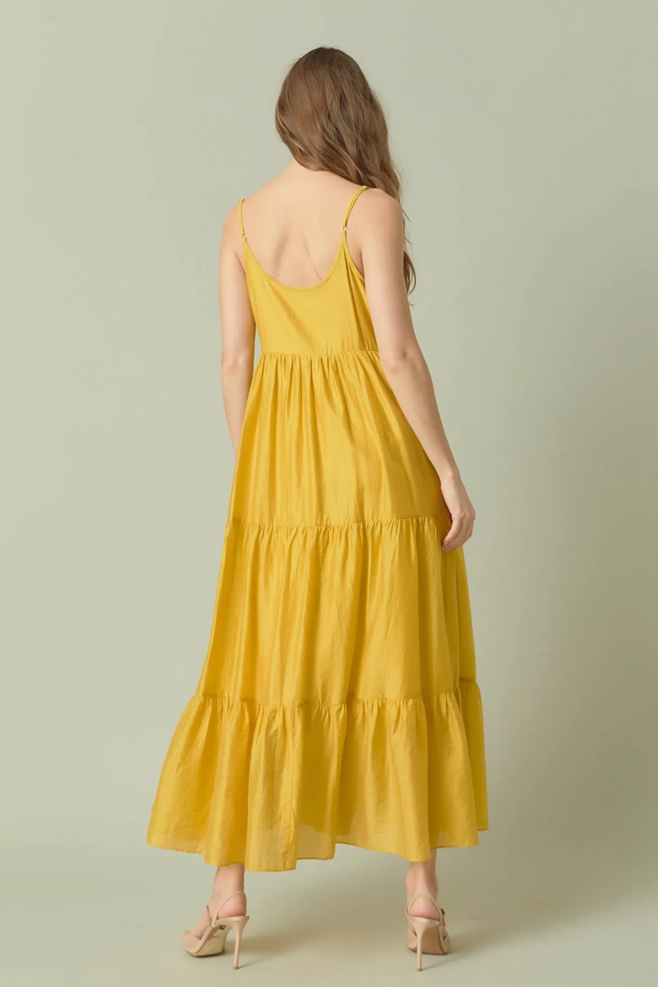 Button Detail Tiered Maxi Dress - Final Sale sold by Endless Rose product image thumbnail 4