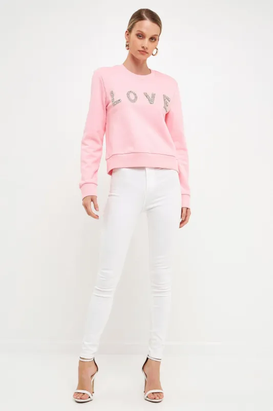 Crystal Love Sweatshirt sold by Endless Rose