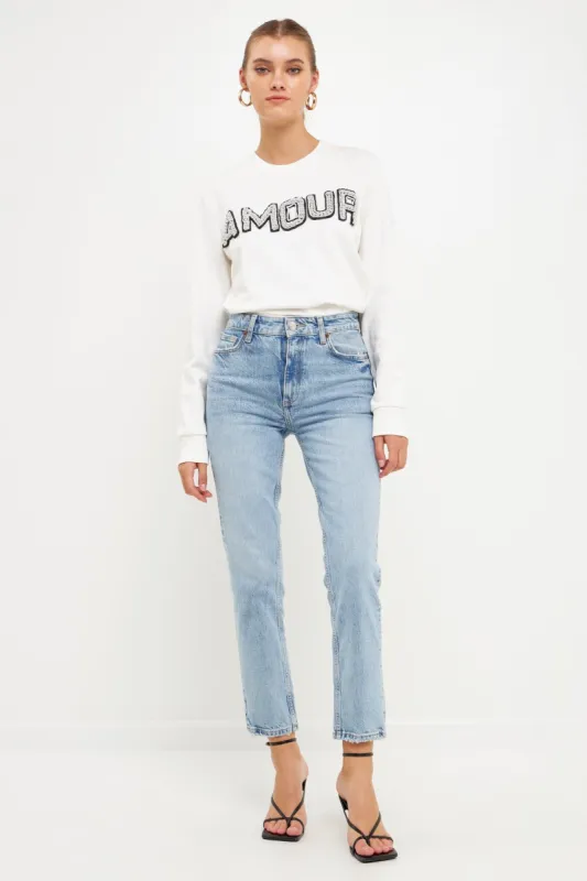 Beaded Amour Sweatshirt sold by Endless Rose