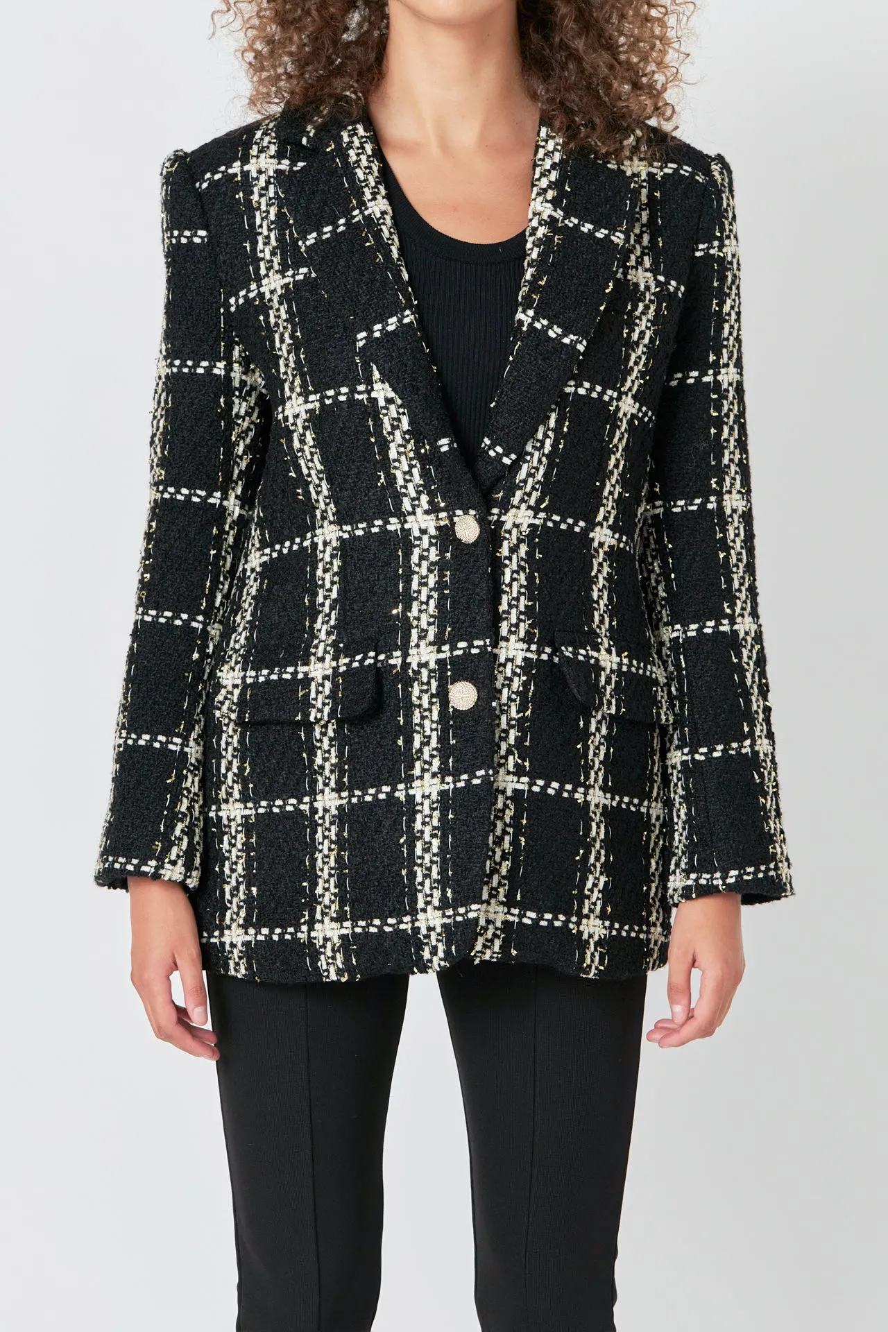 Premium Oversized Boucle Blazer sold by Endless Rose product image thumbnail 2