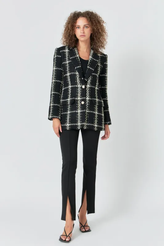 Premium Oversized Boucle Blazer sold by Endless Rose