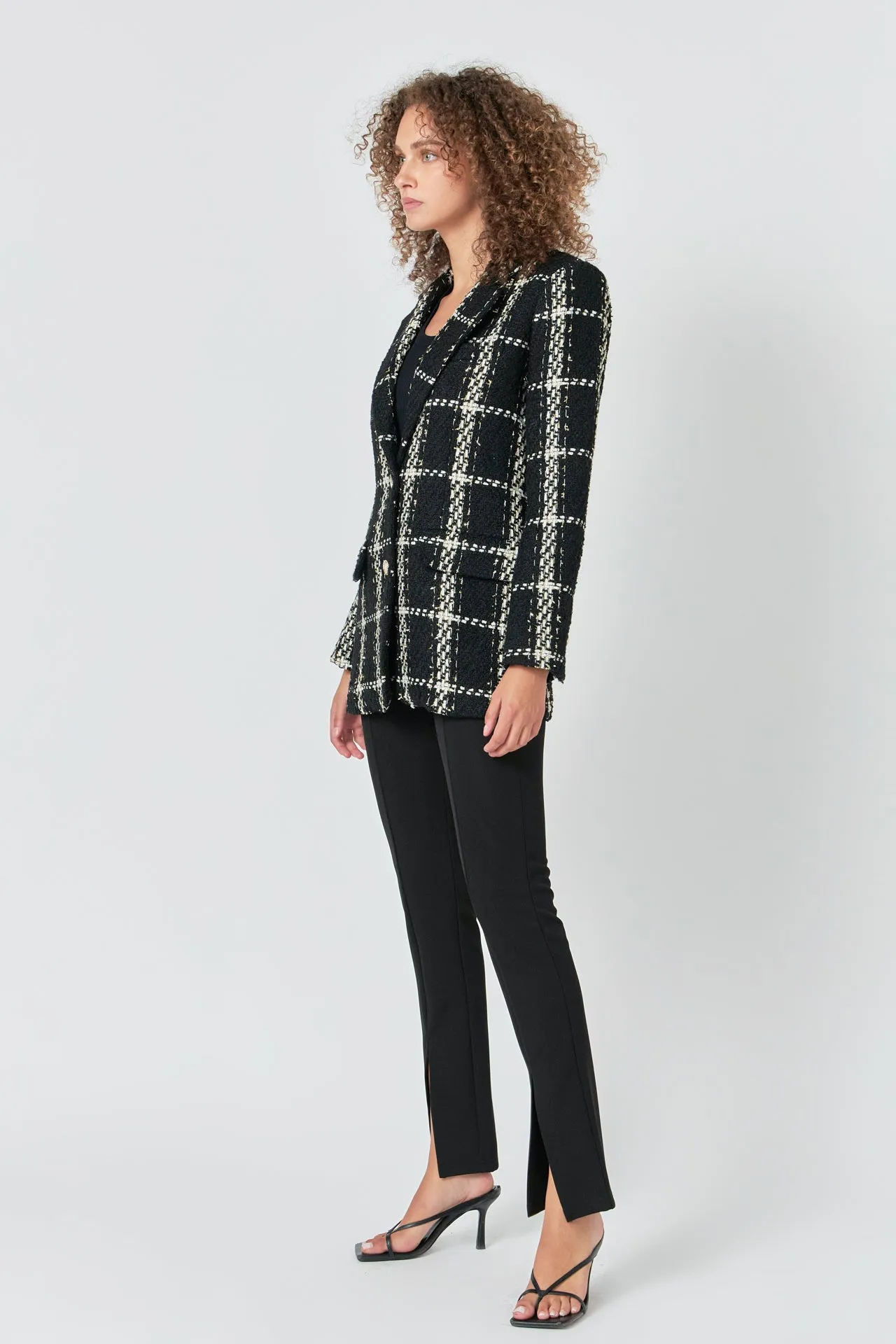 Premium Oversized Boucle Blazer sold by Endless Rose product image thumbnail 3