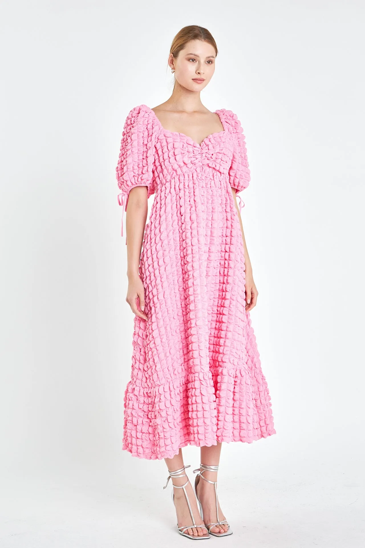 Bubble Puff Sleeve Maxi Dress - Final Sale sold by Endless Rose product image thumbnail 3