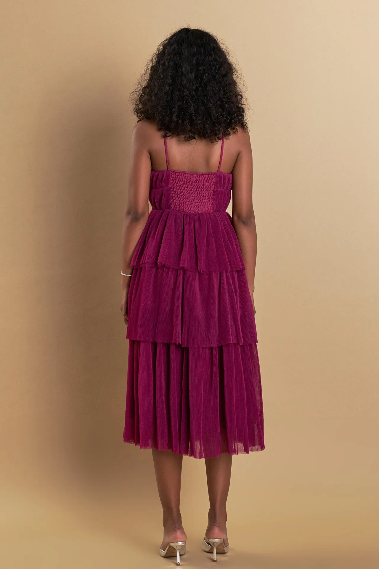 Tulle Tiered Midi Dress sold by Endless Rose product image thumbnail 5