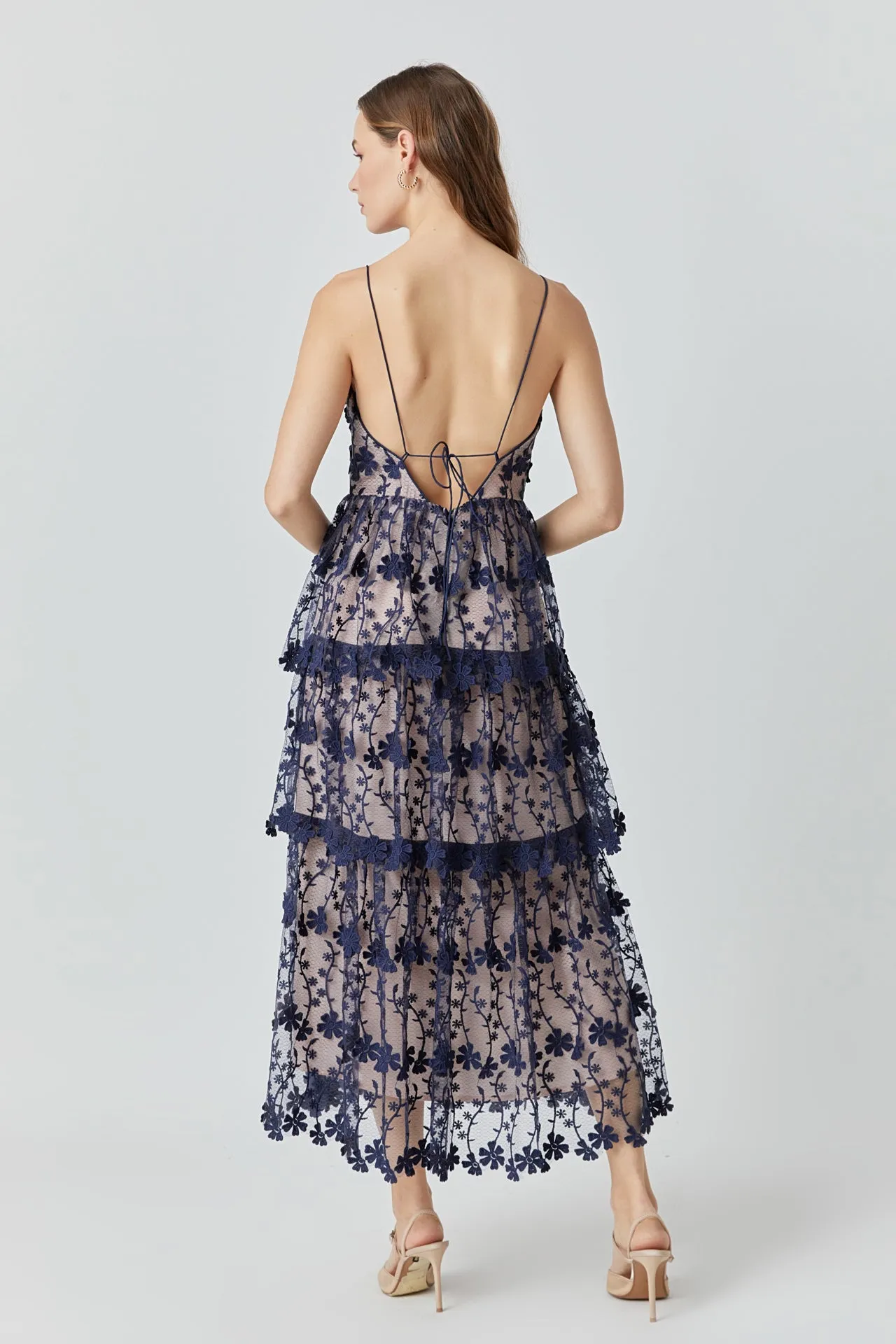 Crochet Layered Midi Dress sold by Endless Rose product image thumbnail 4