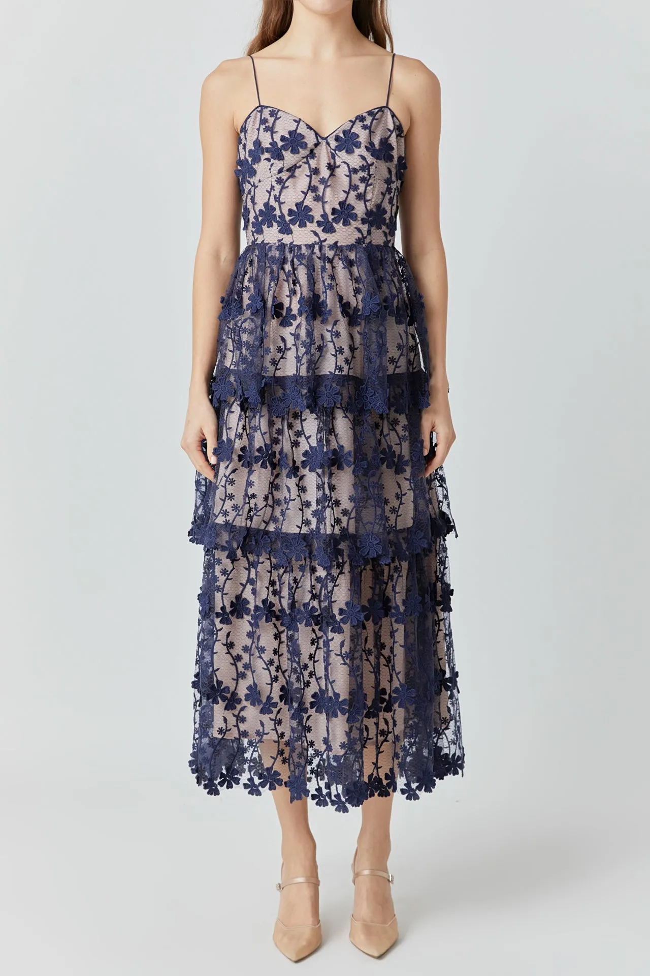 Crochet Layered Midi Dress sold by Endless Rose product image thumbnail 2