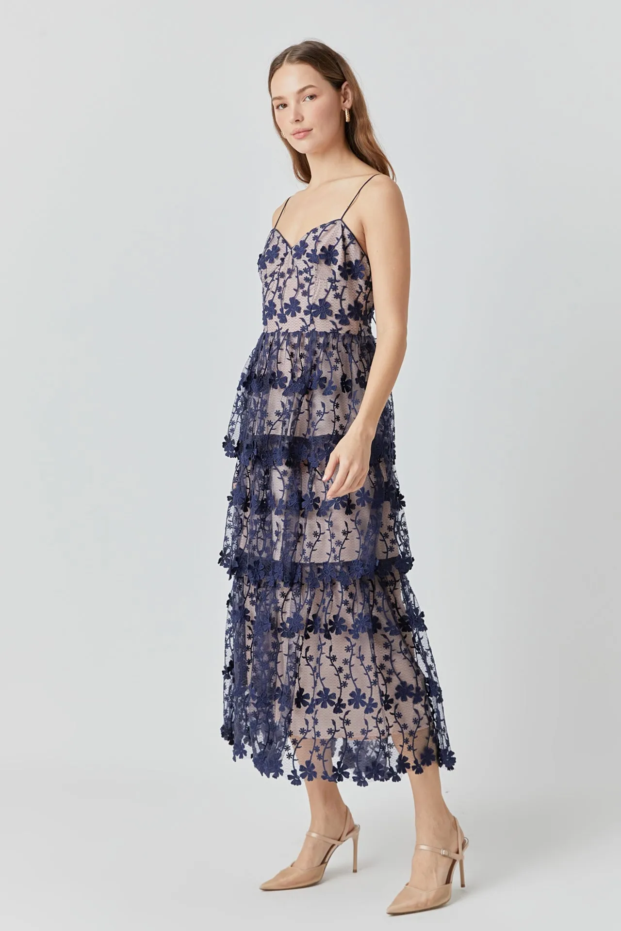 Crochet Layered Midi Dress sold by Endless Rose product image thumbnail 3