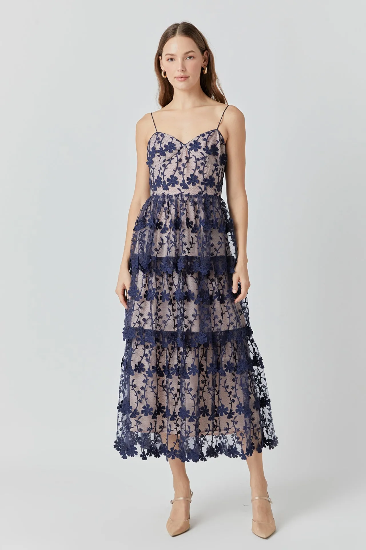 Crochet Layered Midi Dress sold by Endless Rose