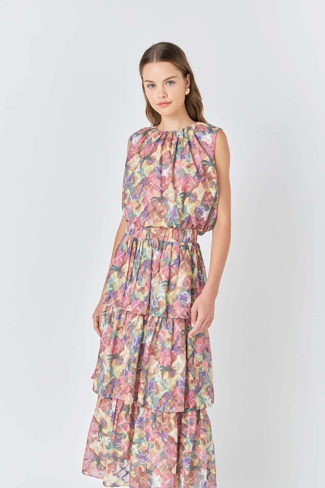 Floral Tiered Maxi Skirt sold by Endless Rose product image thumbnail 5