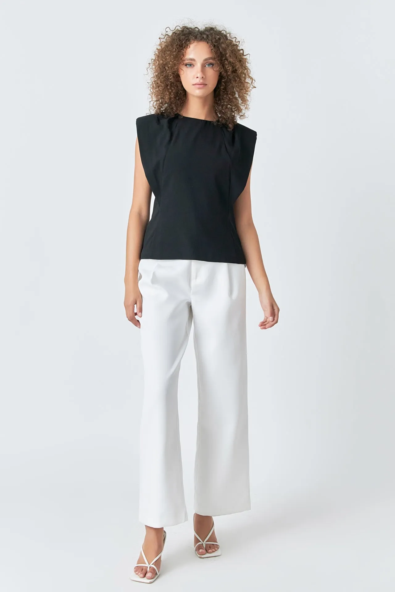 Sleeveless Pleated Top sold by Endless Rose