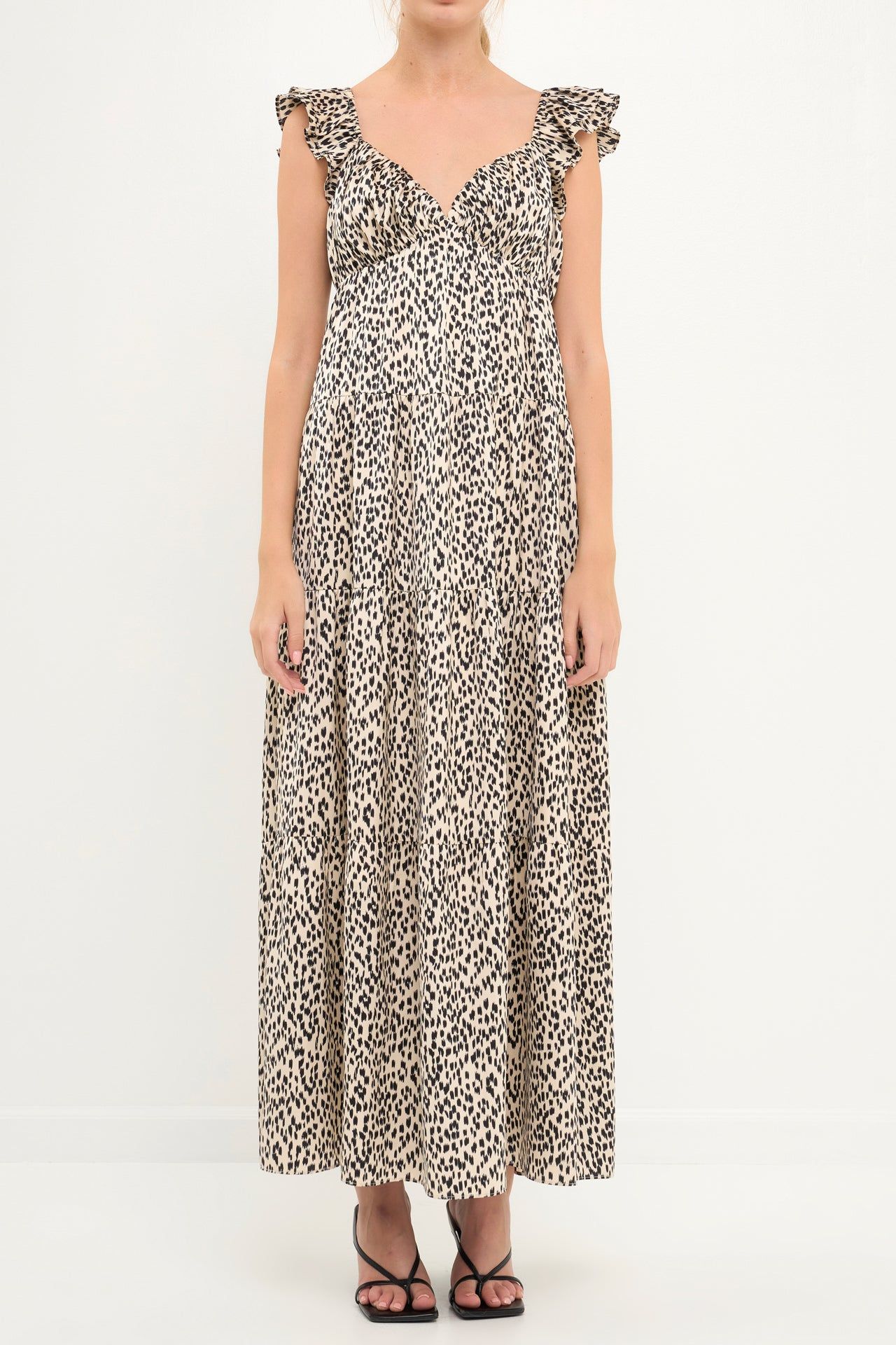 Printed Animal Sweetheart Tiered Maxi Dress sold by Endless Rose product image thumbnail 2