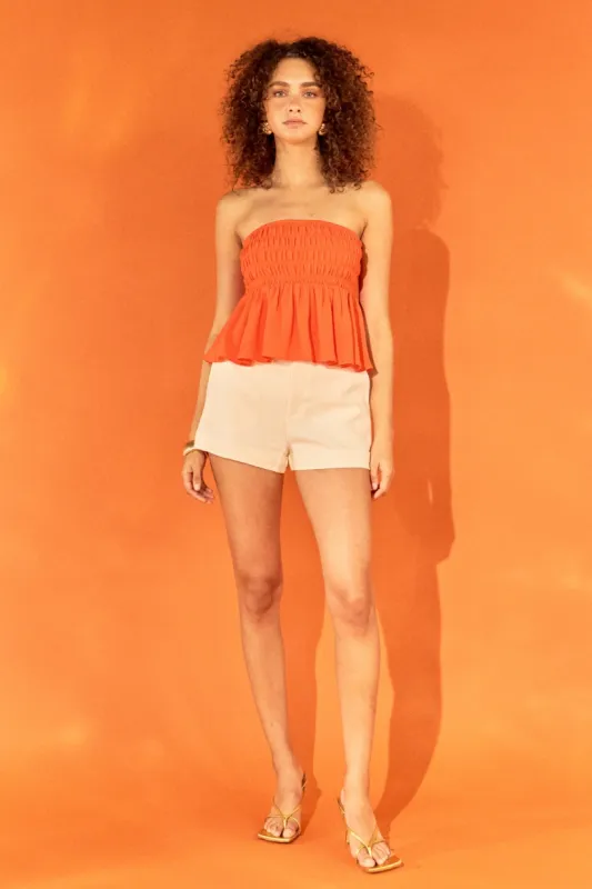 Smocked Strapless Top sold by Endless Rose