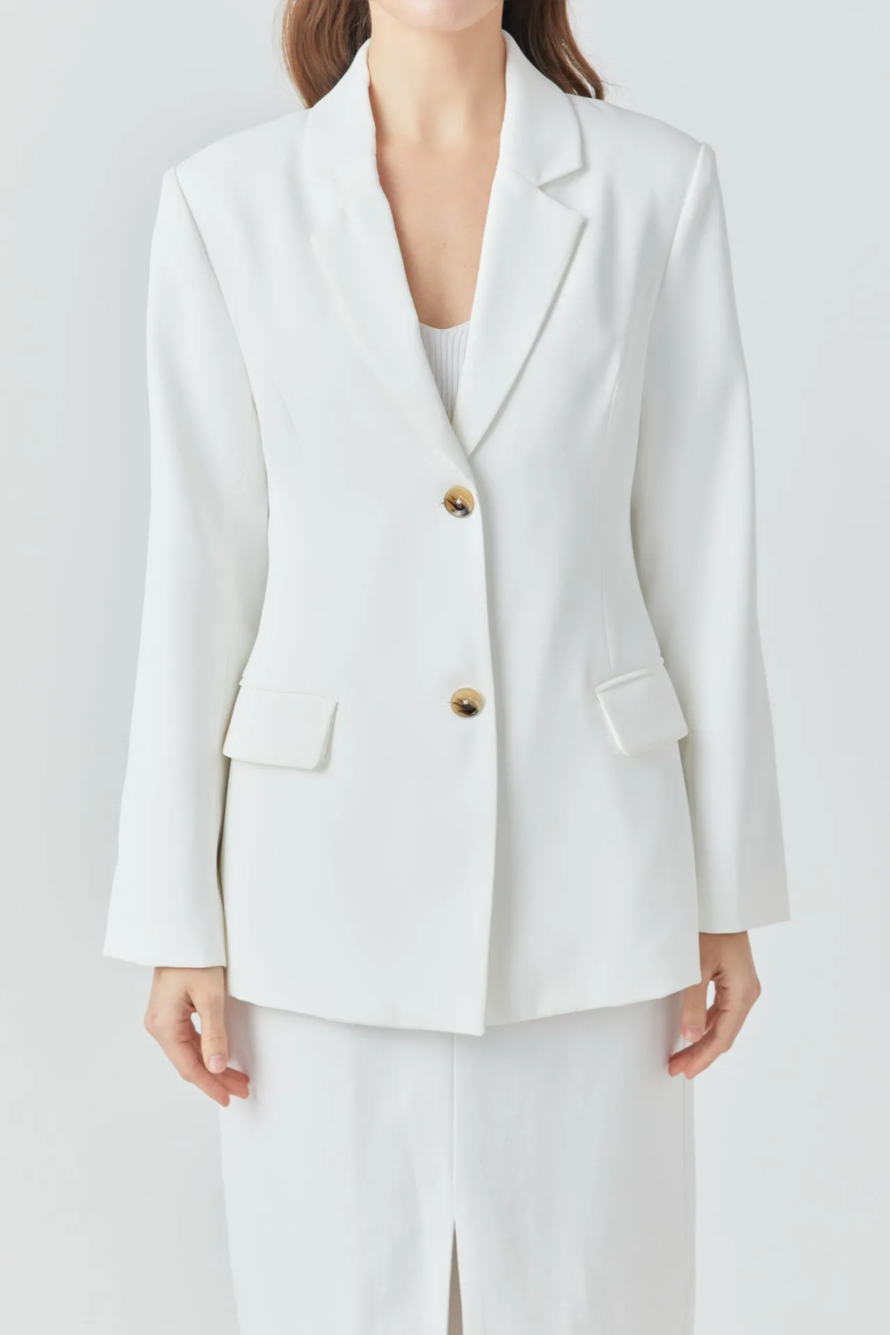 Solid 2 Button Blazer sold by Endless Rose product image thumbnail 2