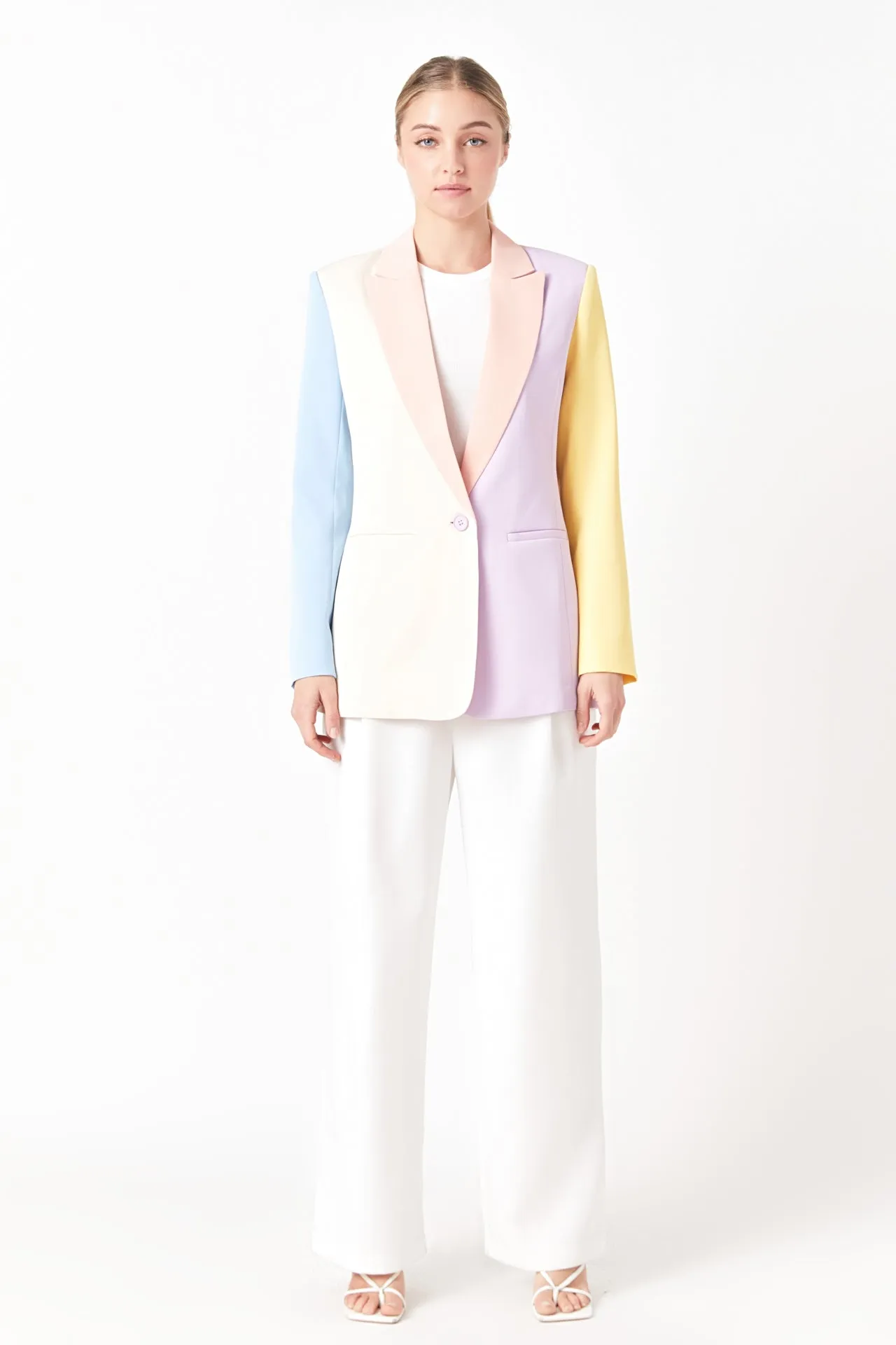 Color Block Blazer sold by Endless Rose