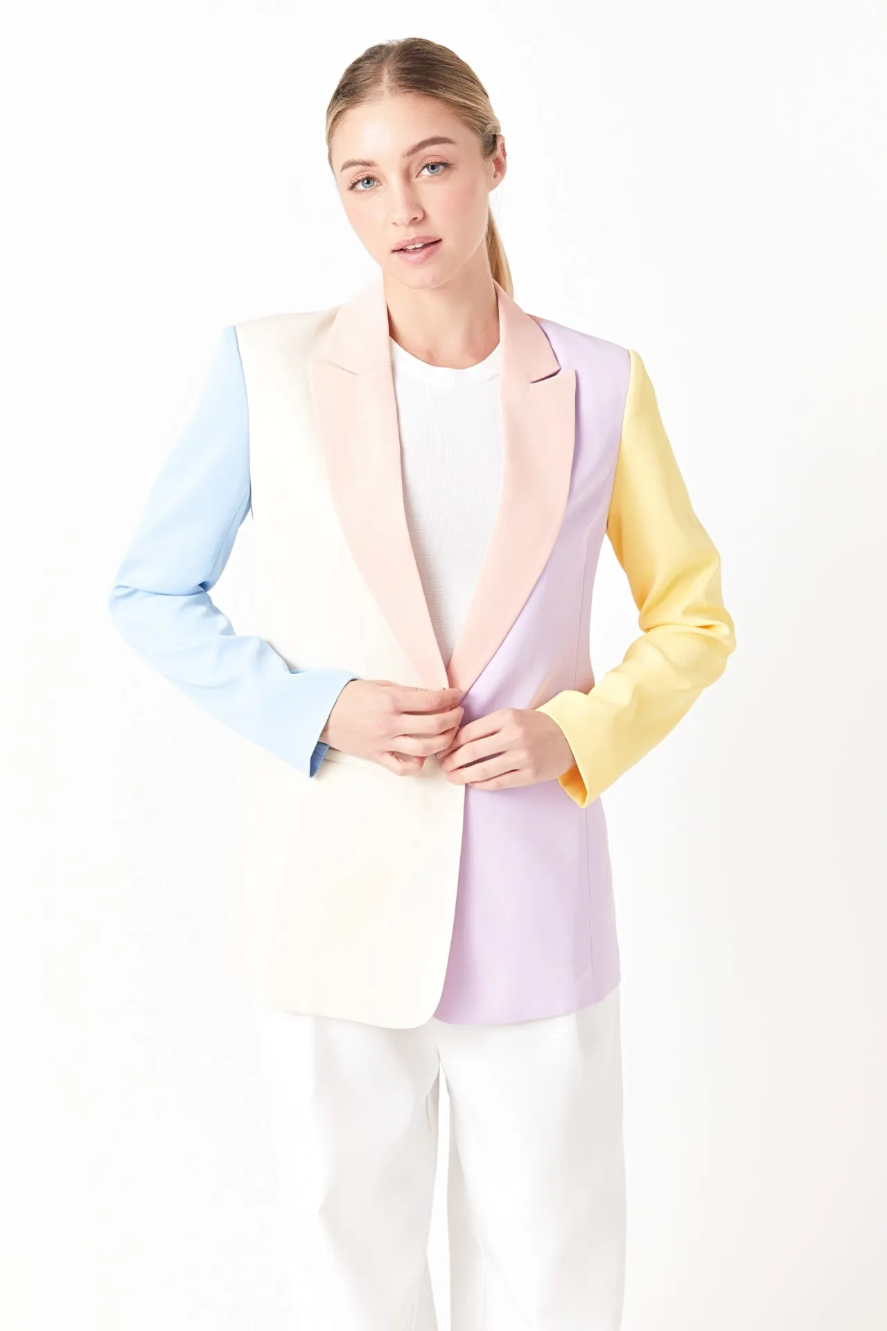 Color Block Blazer sold by Endless Rose product image thumbnail 5